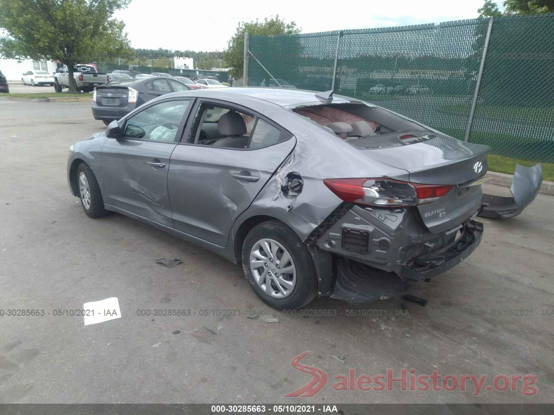 KMHD74LF6HU391885 2017 HYUNDAI ELANTRA