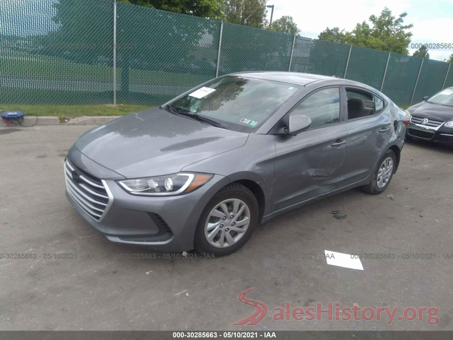 KMHD74LF6HU391885 2017 HYUNDAI ELANTRA