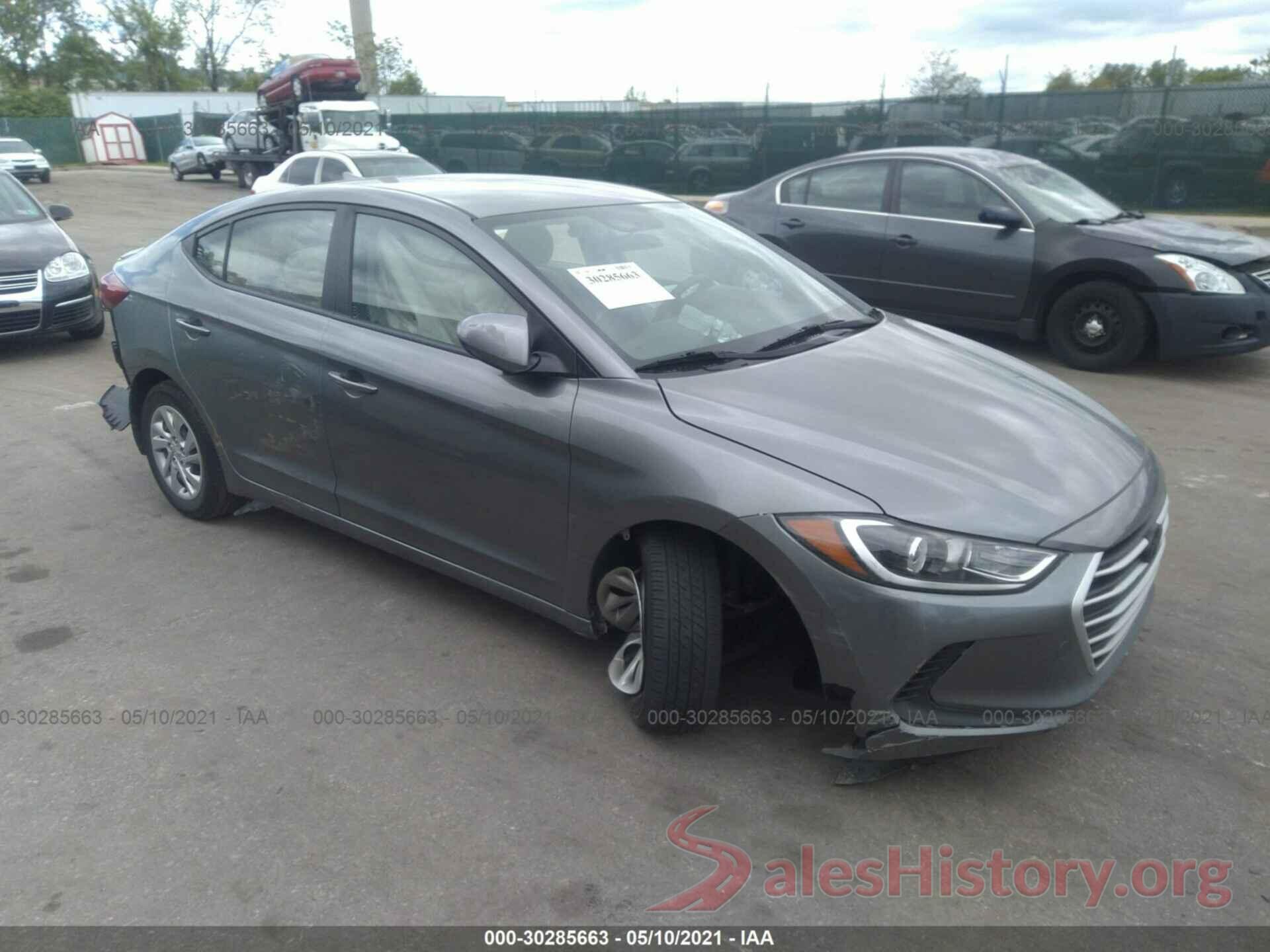 KMHD74LF6HU391885 2017 HYUNDAI ELANTRA