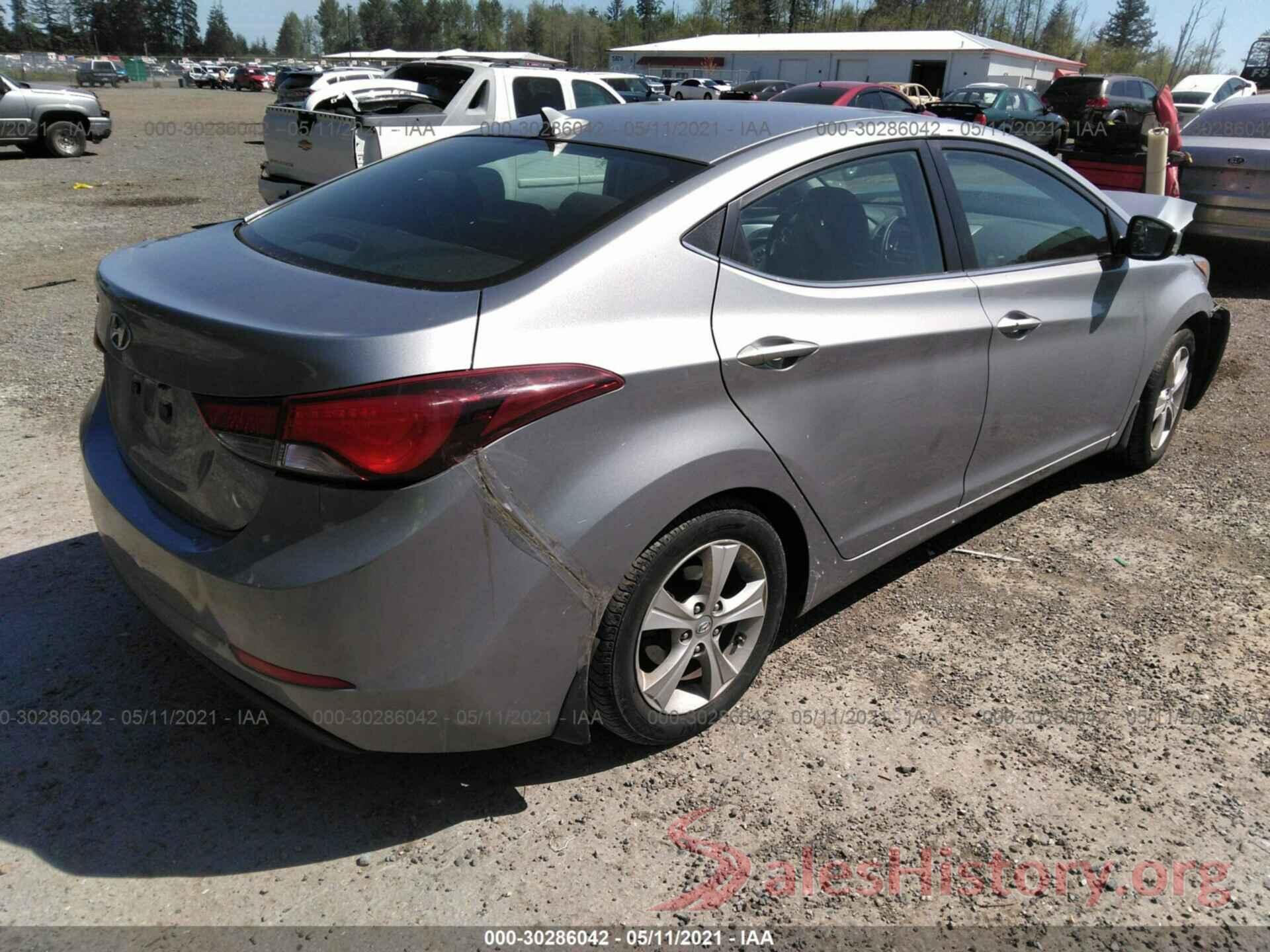 KMHDH4AE2GU489804 2016 HYUNDAI ELANTRA