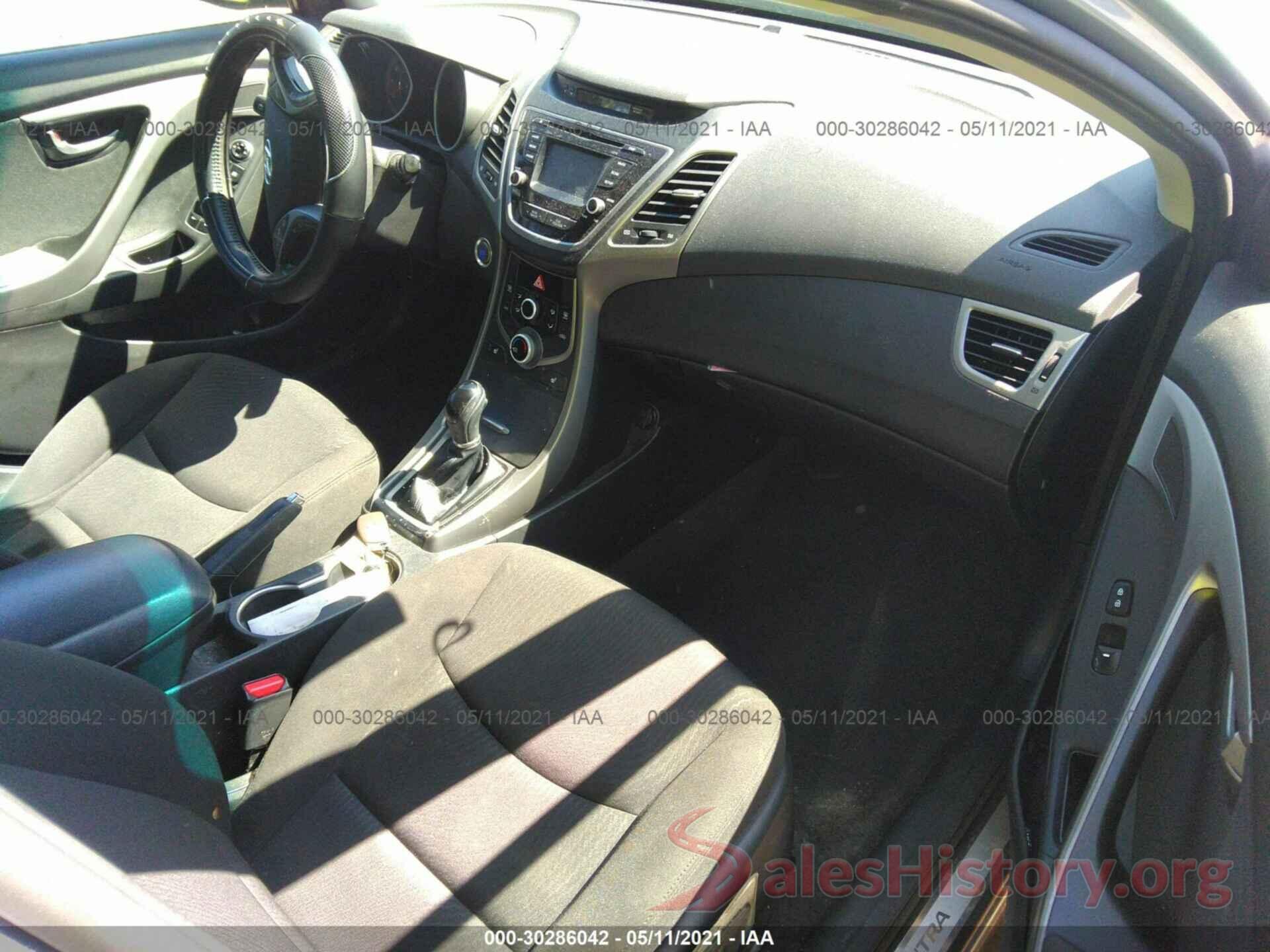 KMHDH4AE2GU489804 2016 HYUNDAI ELANTRA