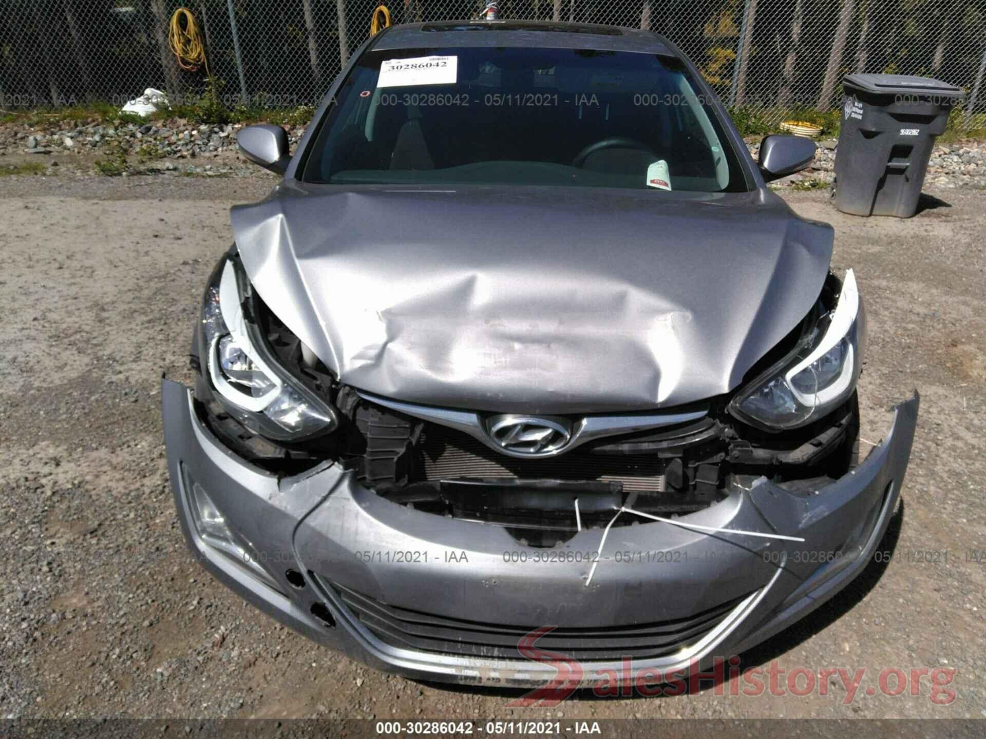 KMHDH4AE2GU489804 2016 HYUNDAI ELANTRA