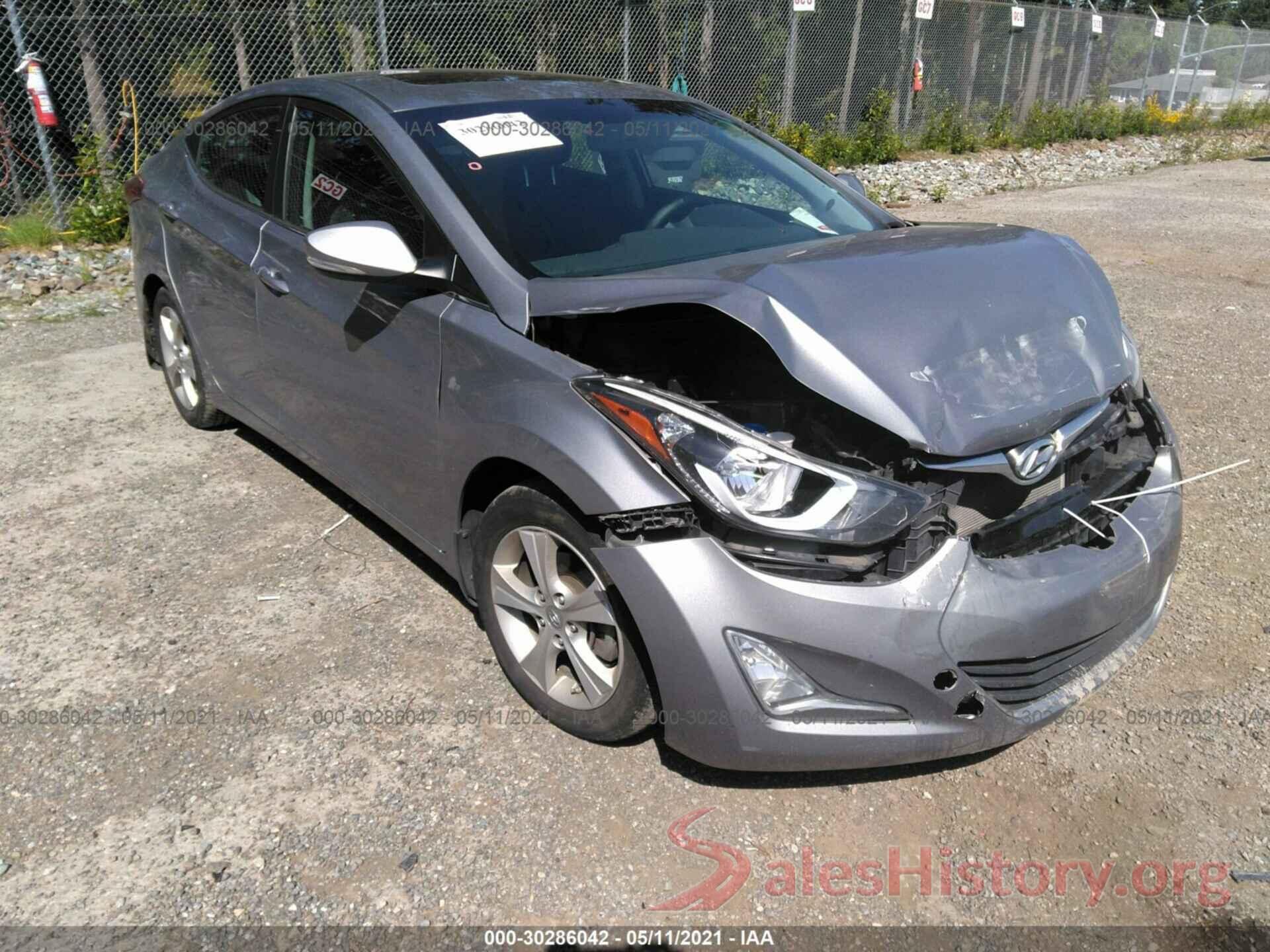 KMHDH4AE2GU489804 2016 HYUNDAI ELANTRA