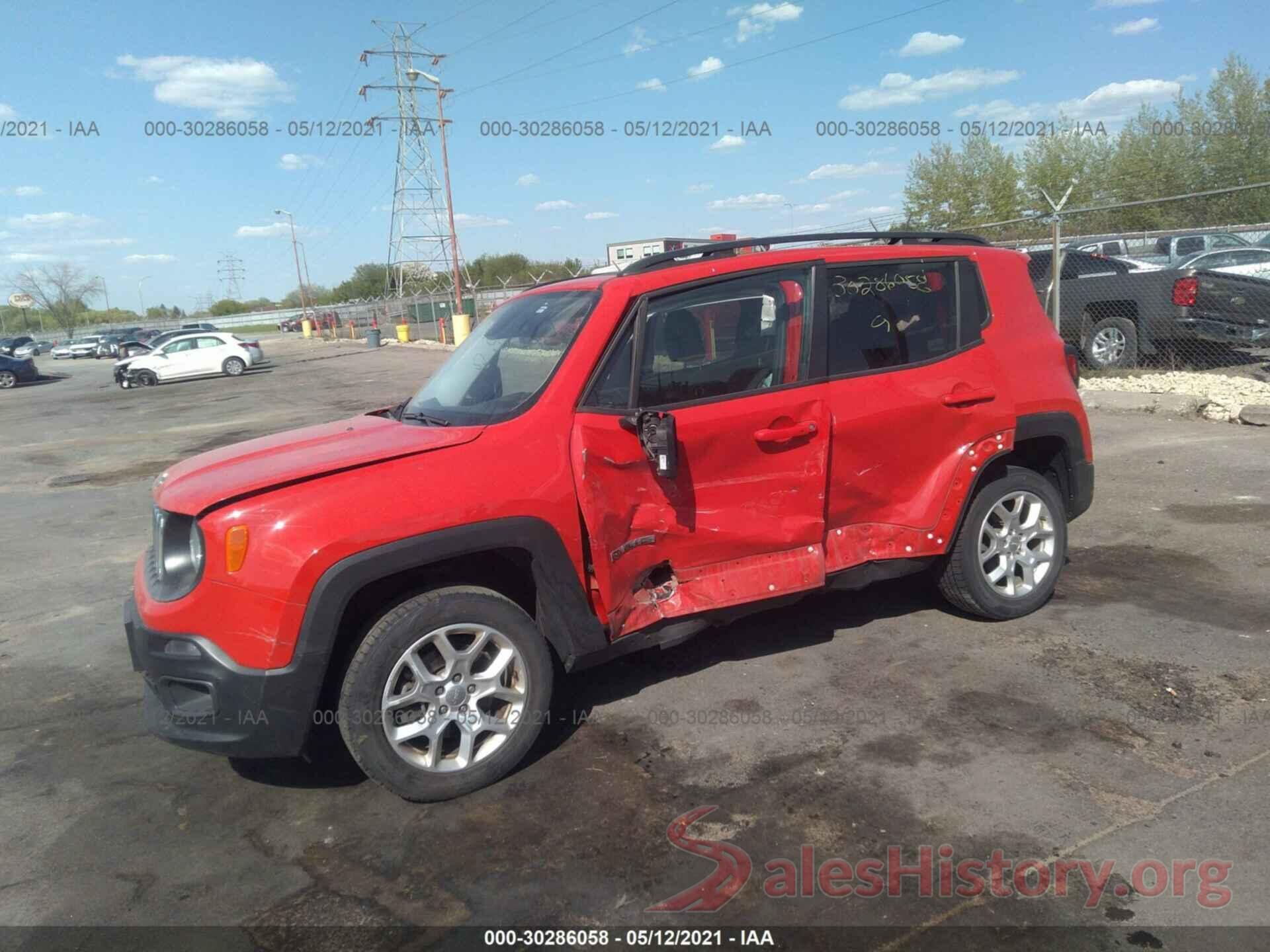 ZACCJBBT5GPC80287 2016 JEEP RENEGADE