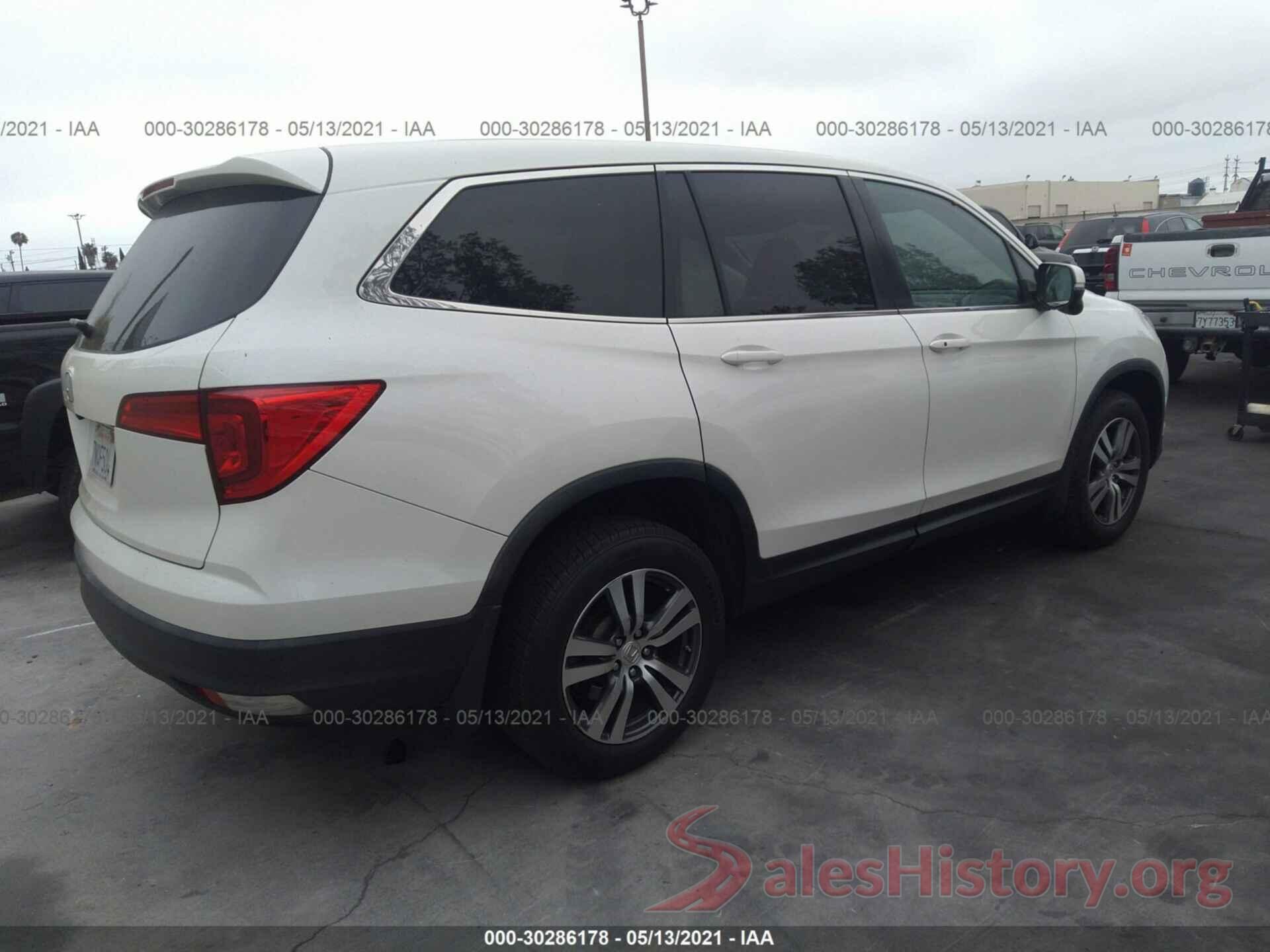 5FNYF5H39GB013211 2016 HONDA PILOT