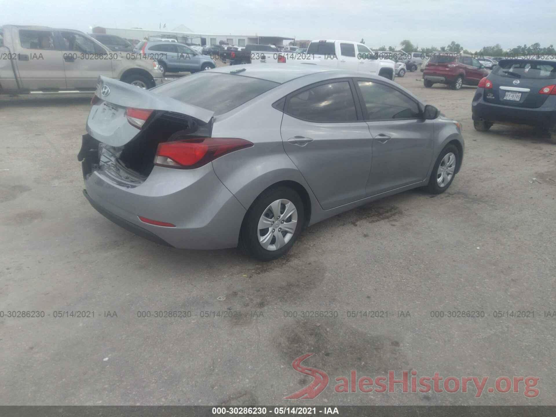 5NPDH4AE5GH785382 2016 HYUNDAI ELANTRA