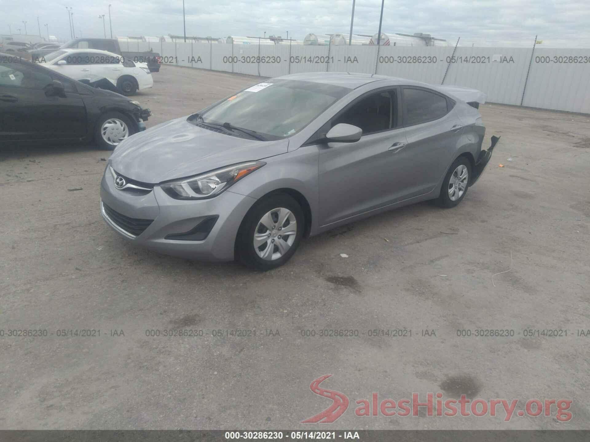 5NPDH4AE5GH785382 2016 HYUNDAI ELANTRA