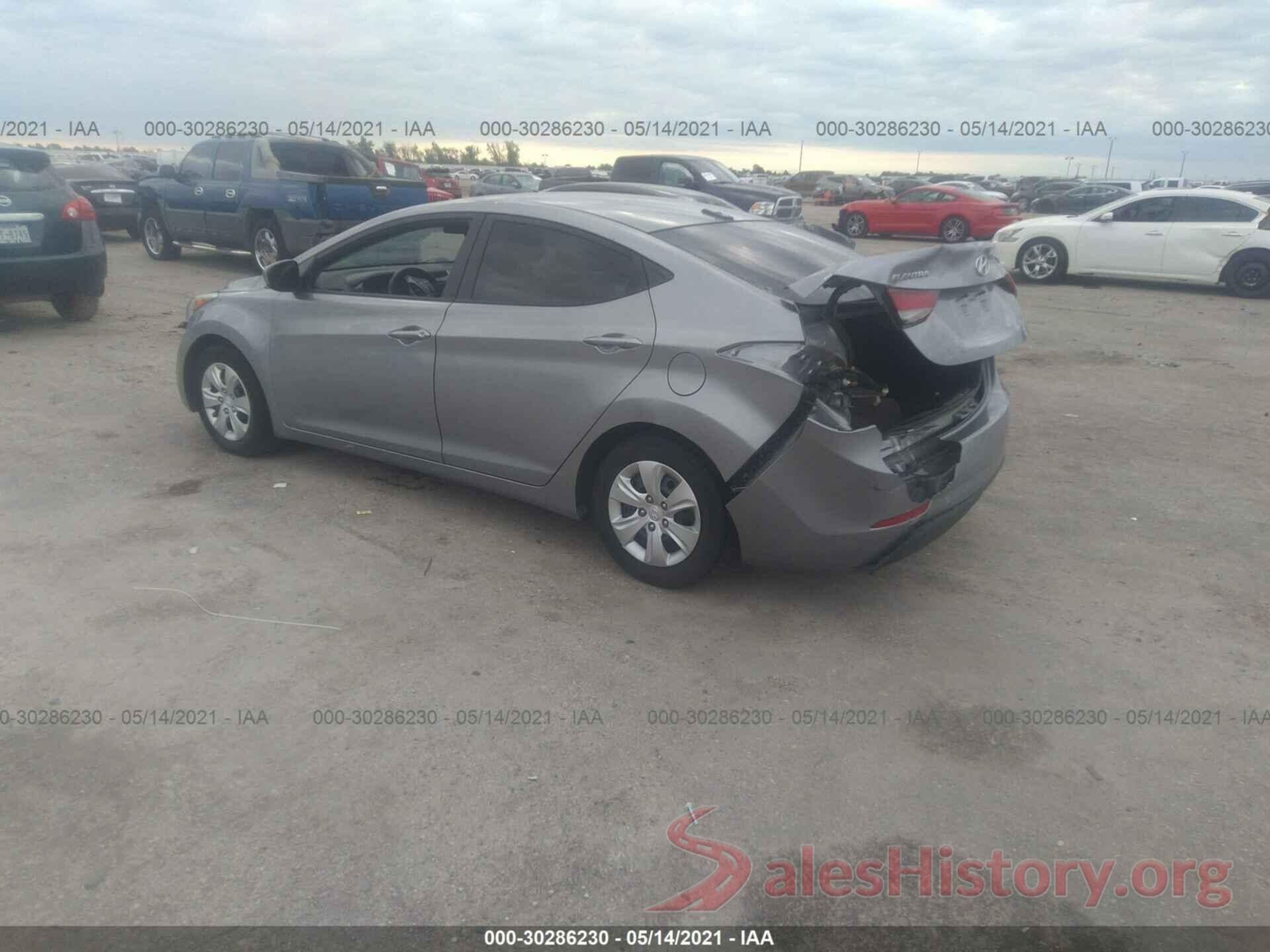 5NPDH4AE5GH785382 2016 HYUNDAI ELANTRA