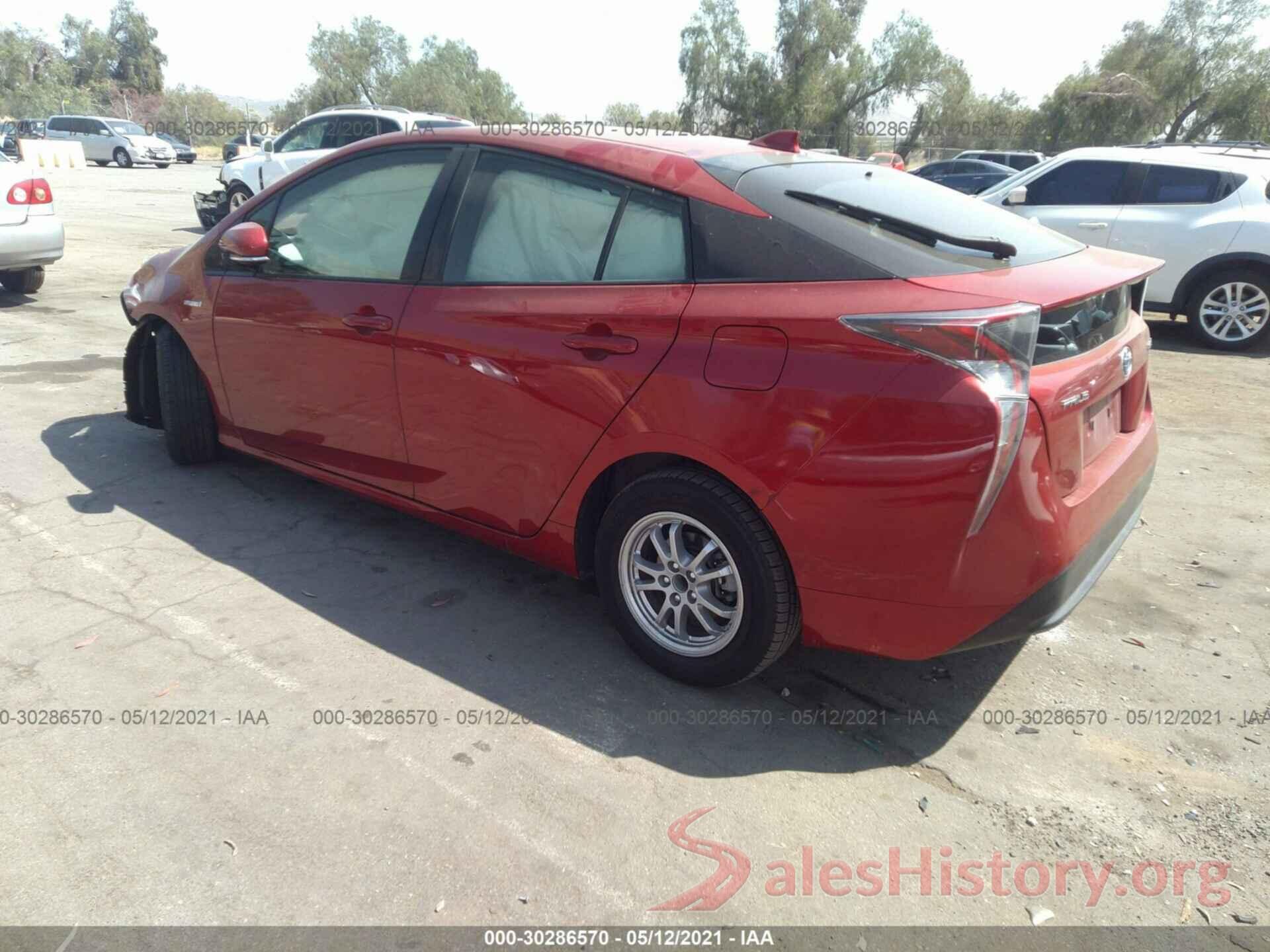 JTDKARFU0G3522589 2016 TOYOTA PRIUS