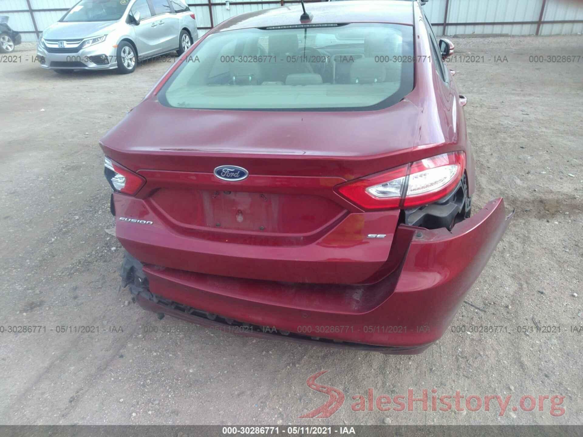 3FA6P0H7XGR382108 2016 FORD FUSION