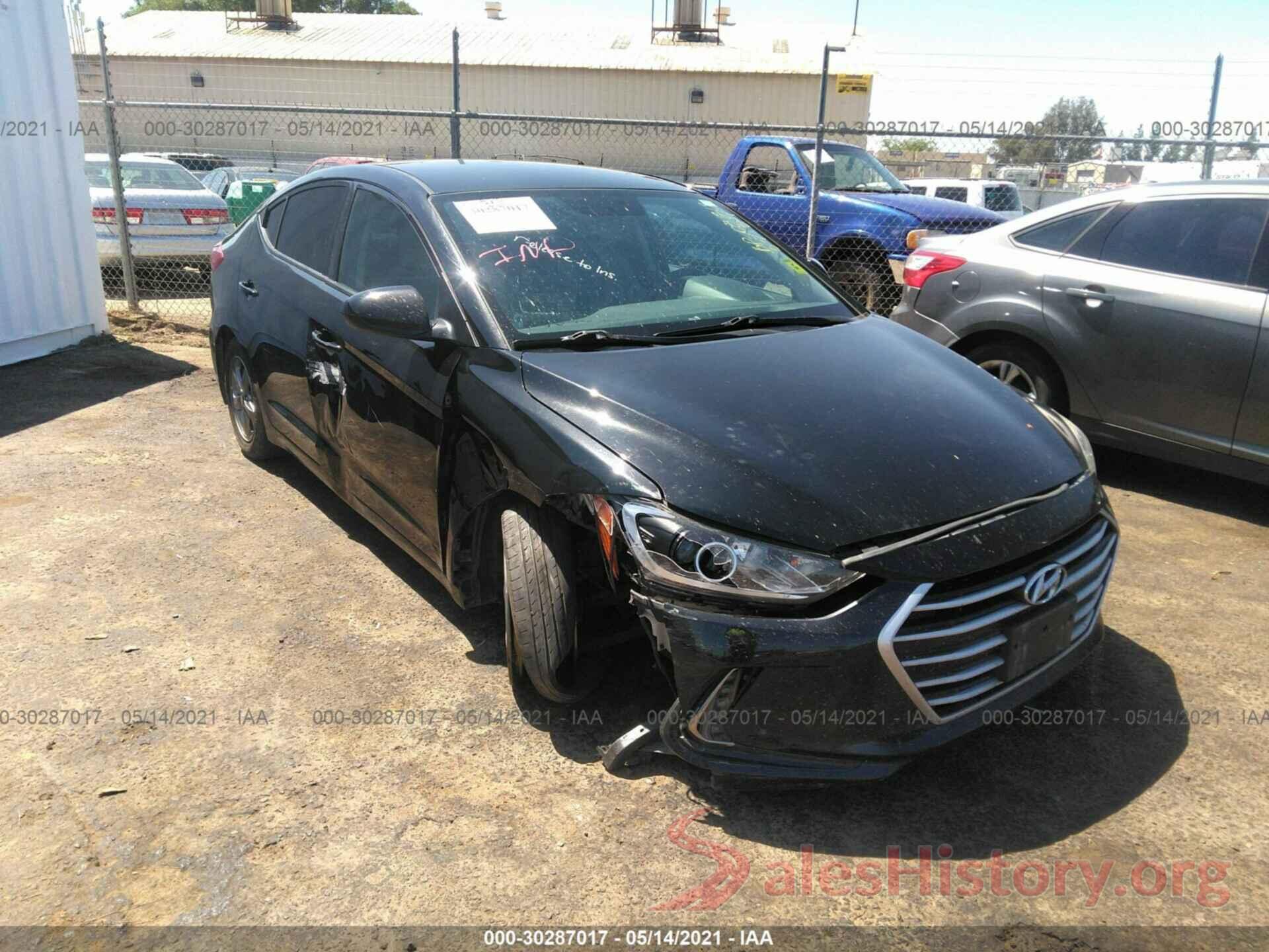 5NPD94LA6HH101349 2017 HYUNDAI ELANTRA