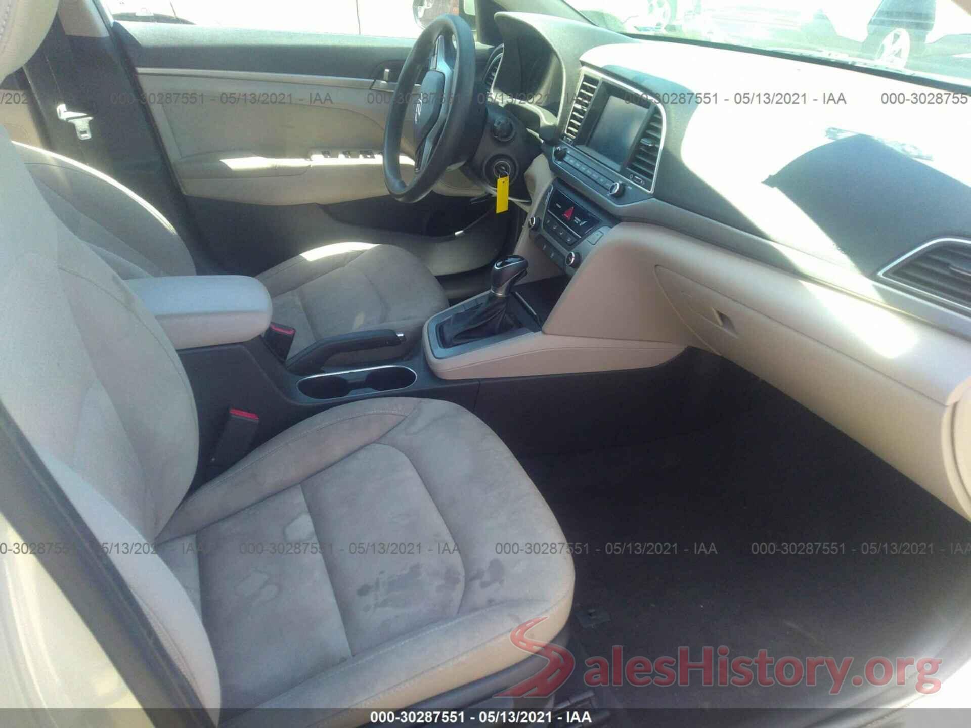 KMHD84LF9HU171122 2017 HYUNDAI ELANTRA