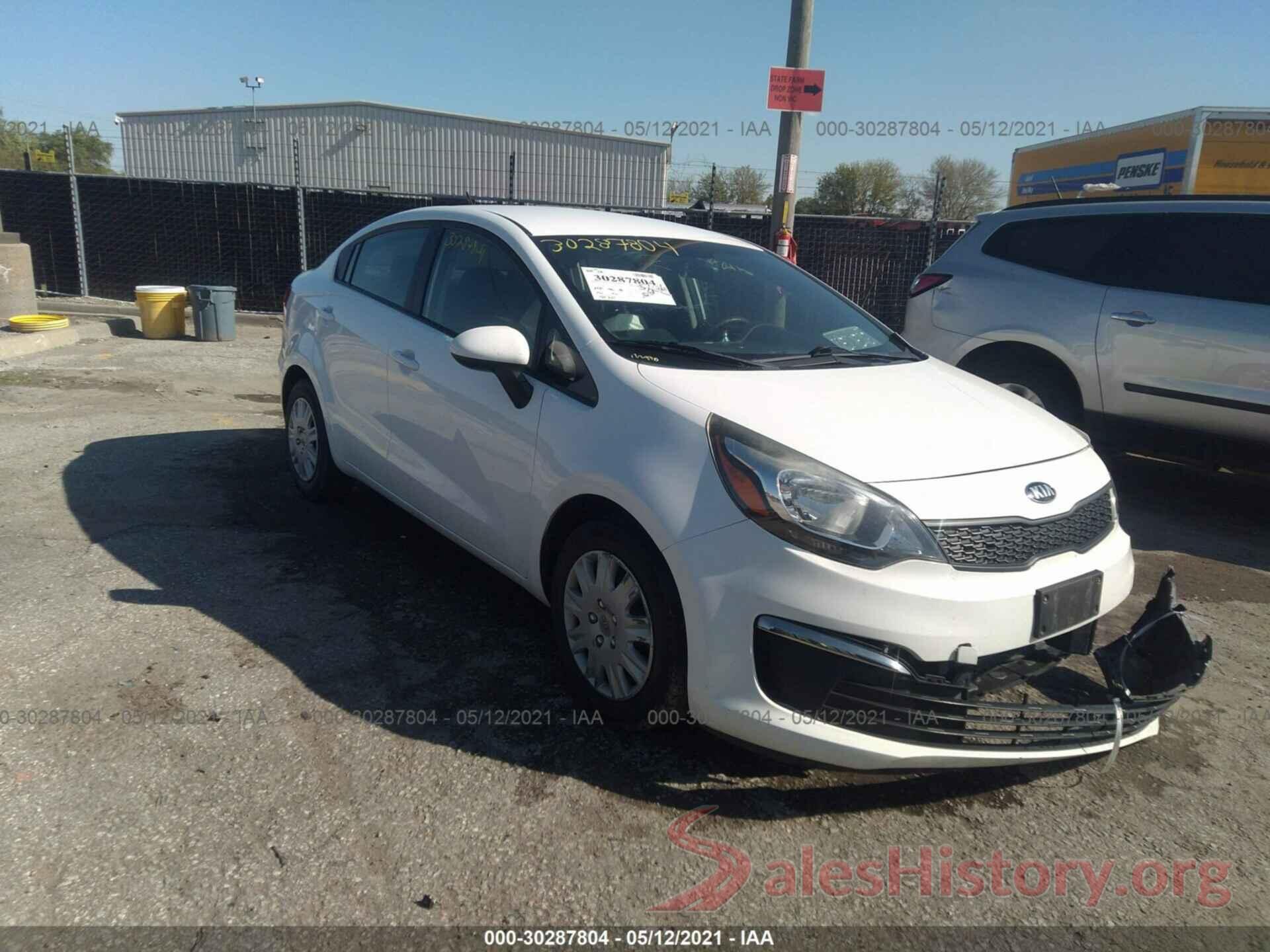 KNADM4A37G6543128 2016 KIA RIO