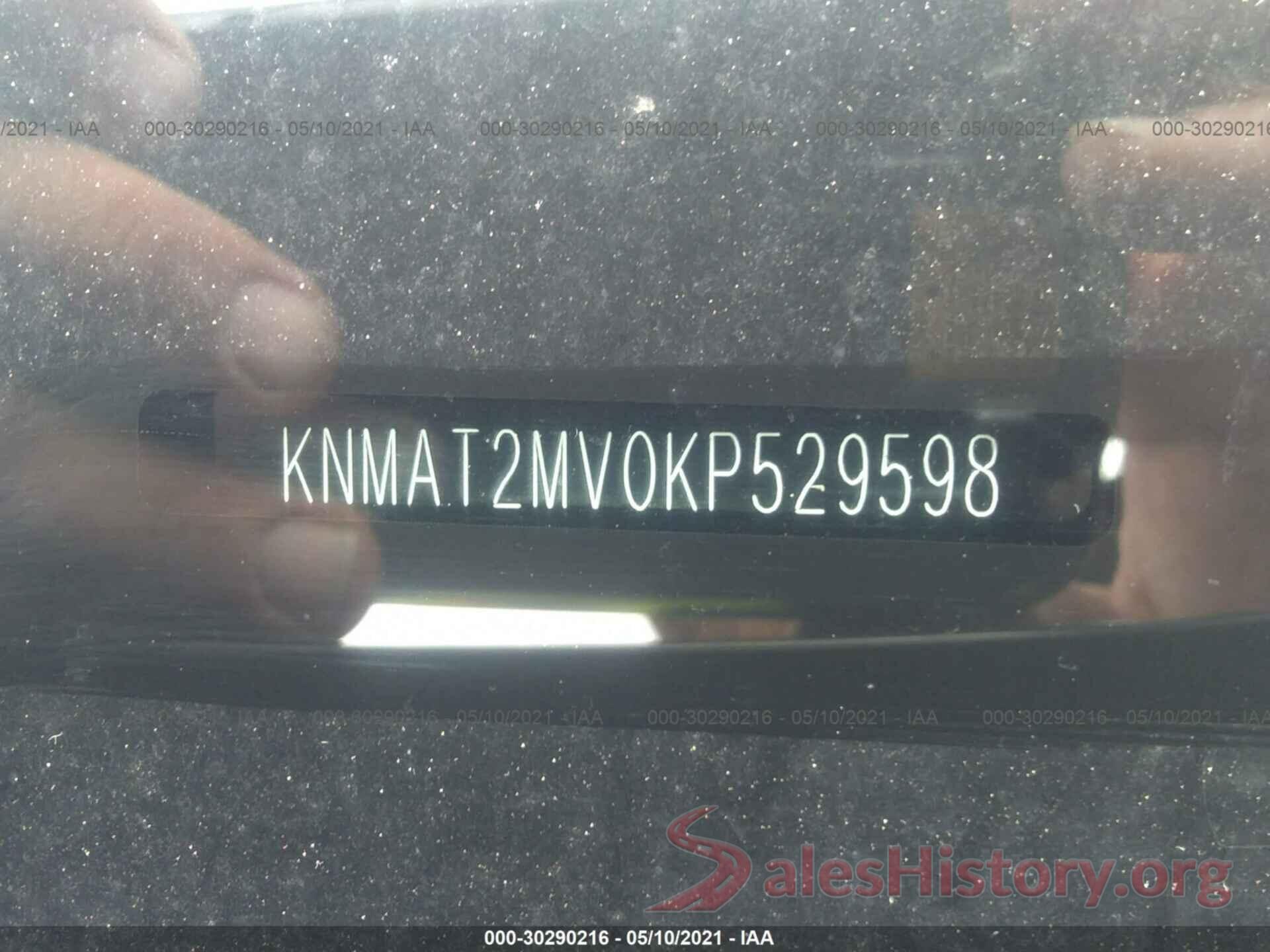 KNMAT2MV0KP529598 2019 NISSAN ROGUE