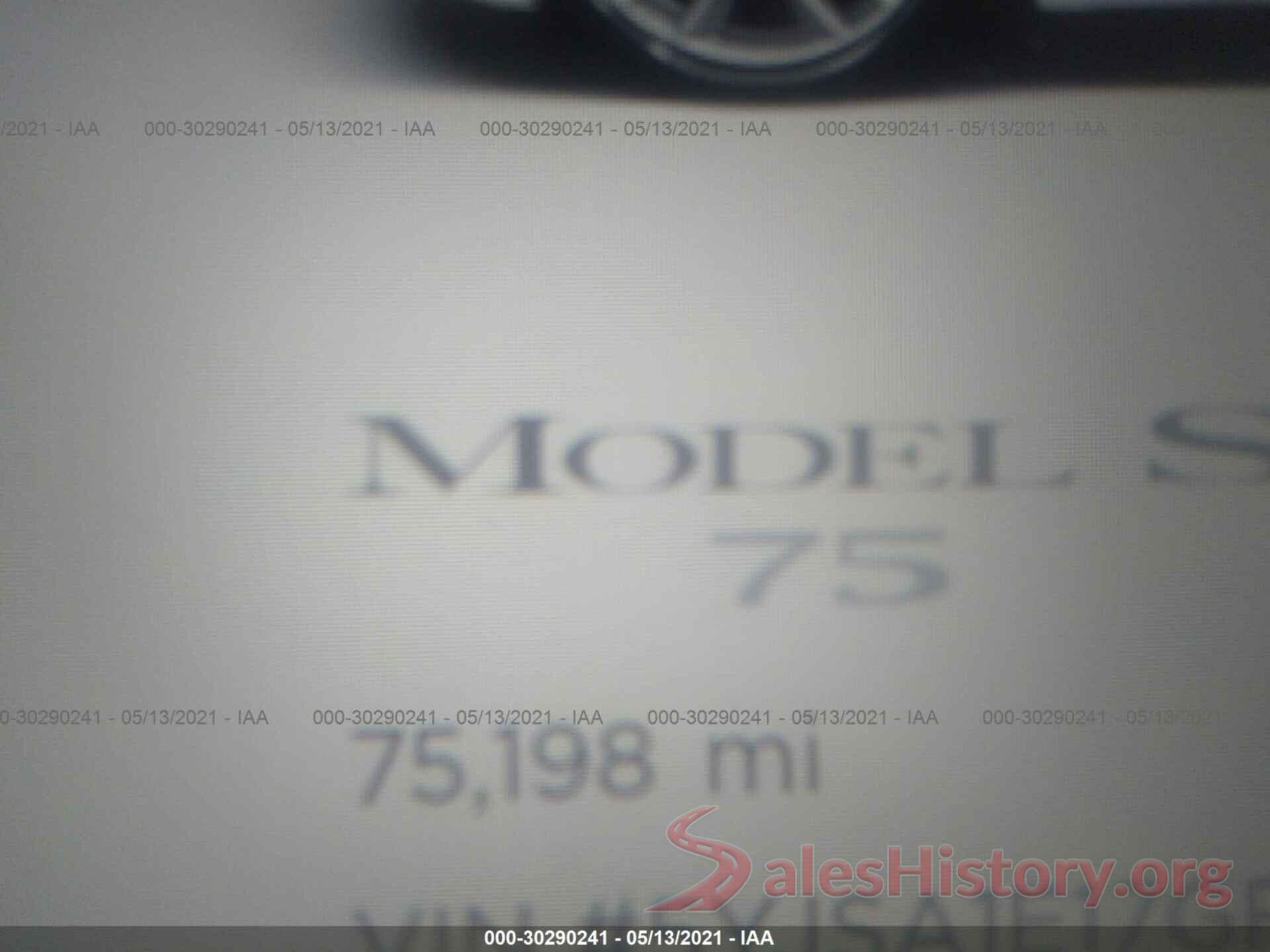 5YJSA1E17GF158991 2016 TESLA MODEL S