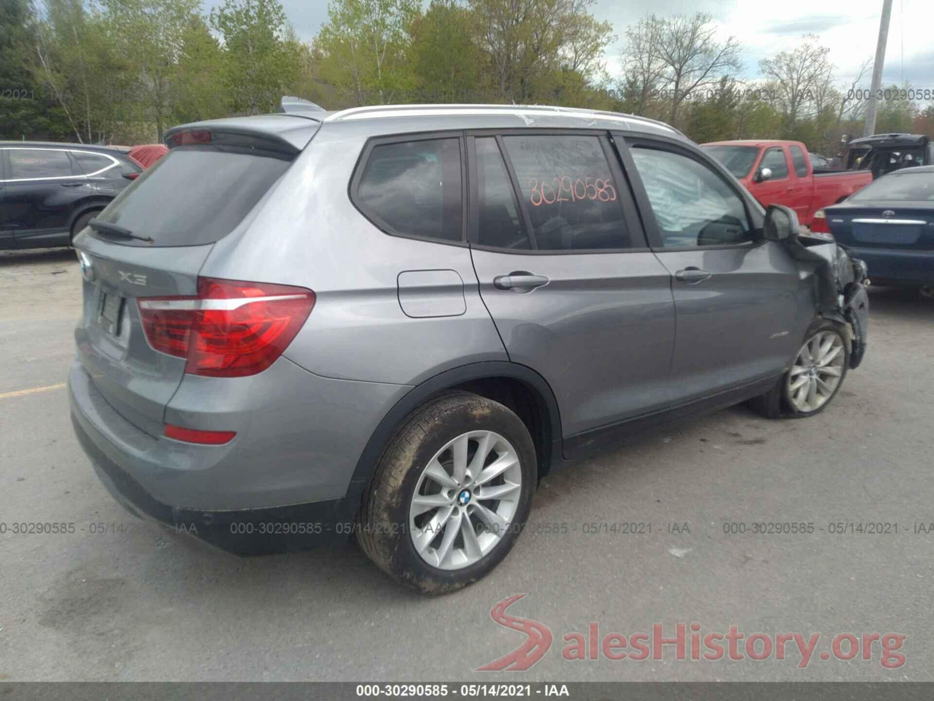 5UXWX9C30H0W74322 2017 BMW X3