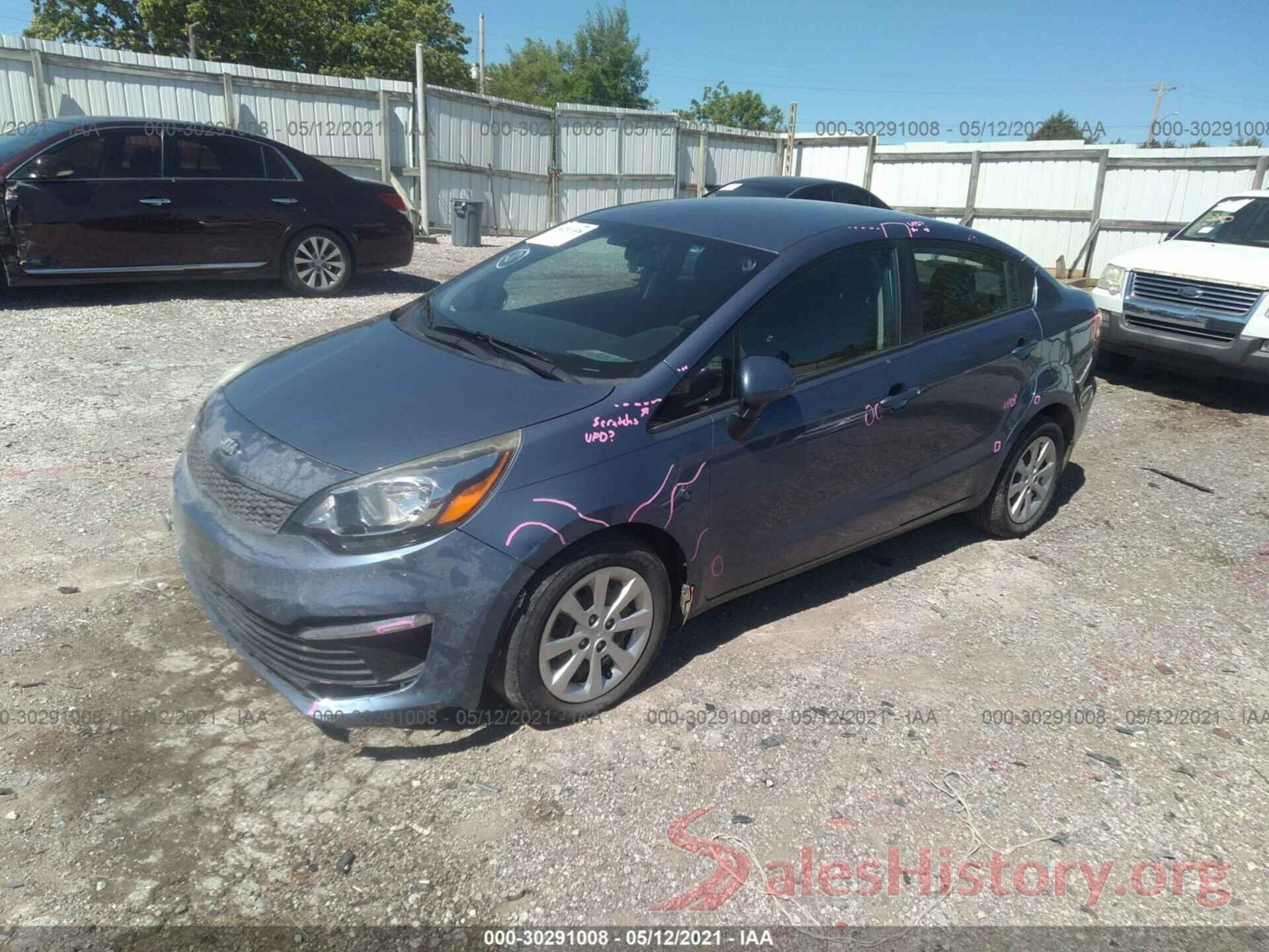 KNADM4A34G6650881 2016 KIA RIO