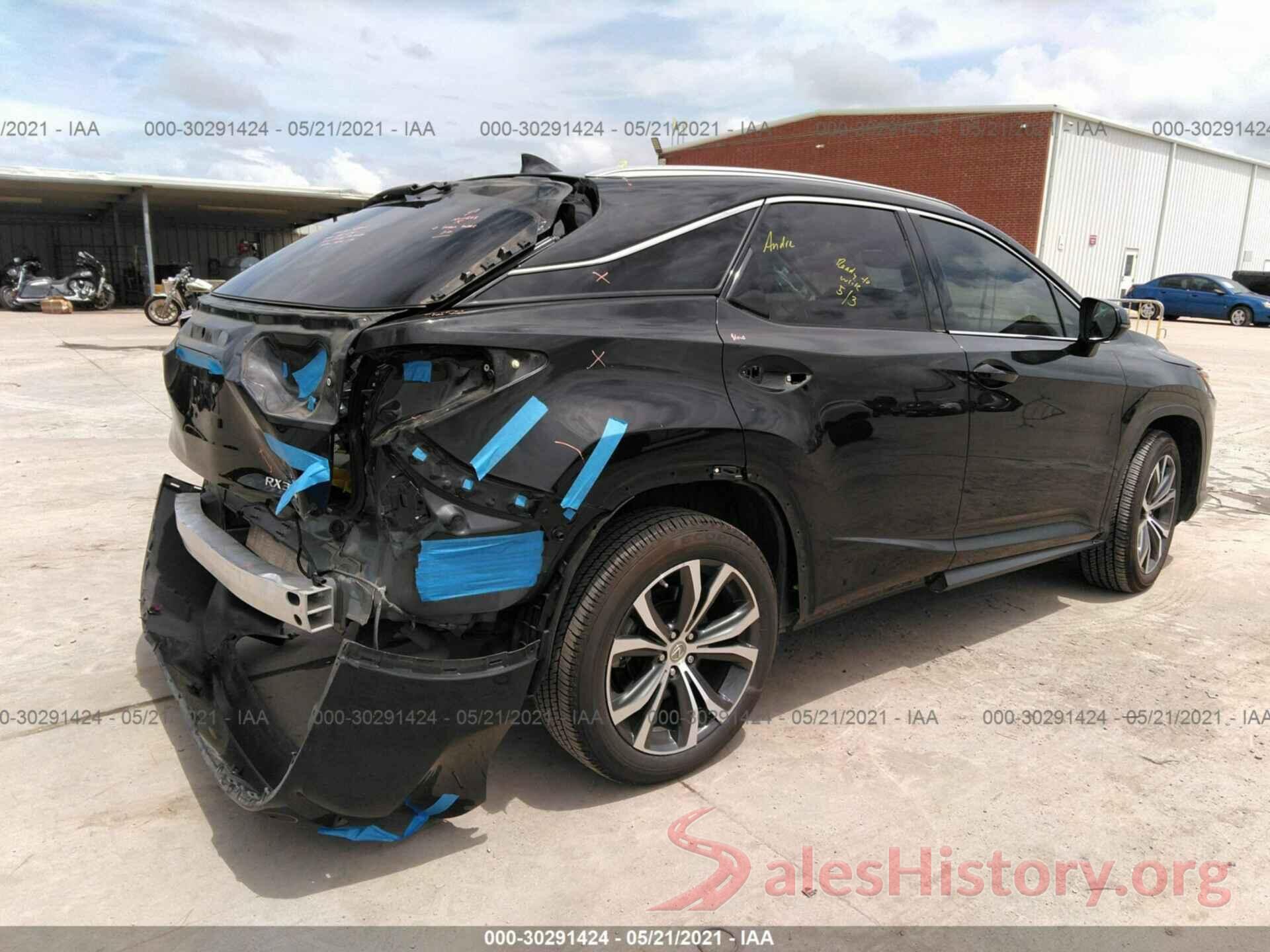 2T2ZZMCA6HC054702 2017 LEXUS RX