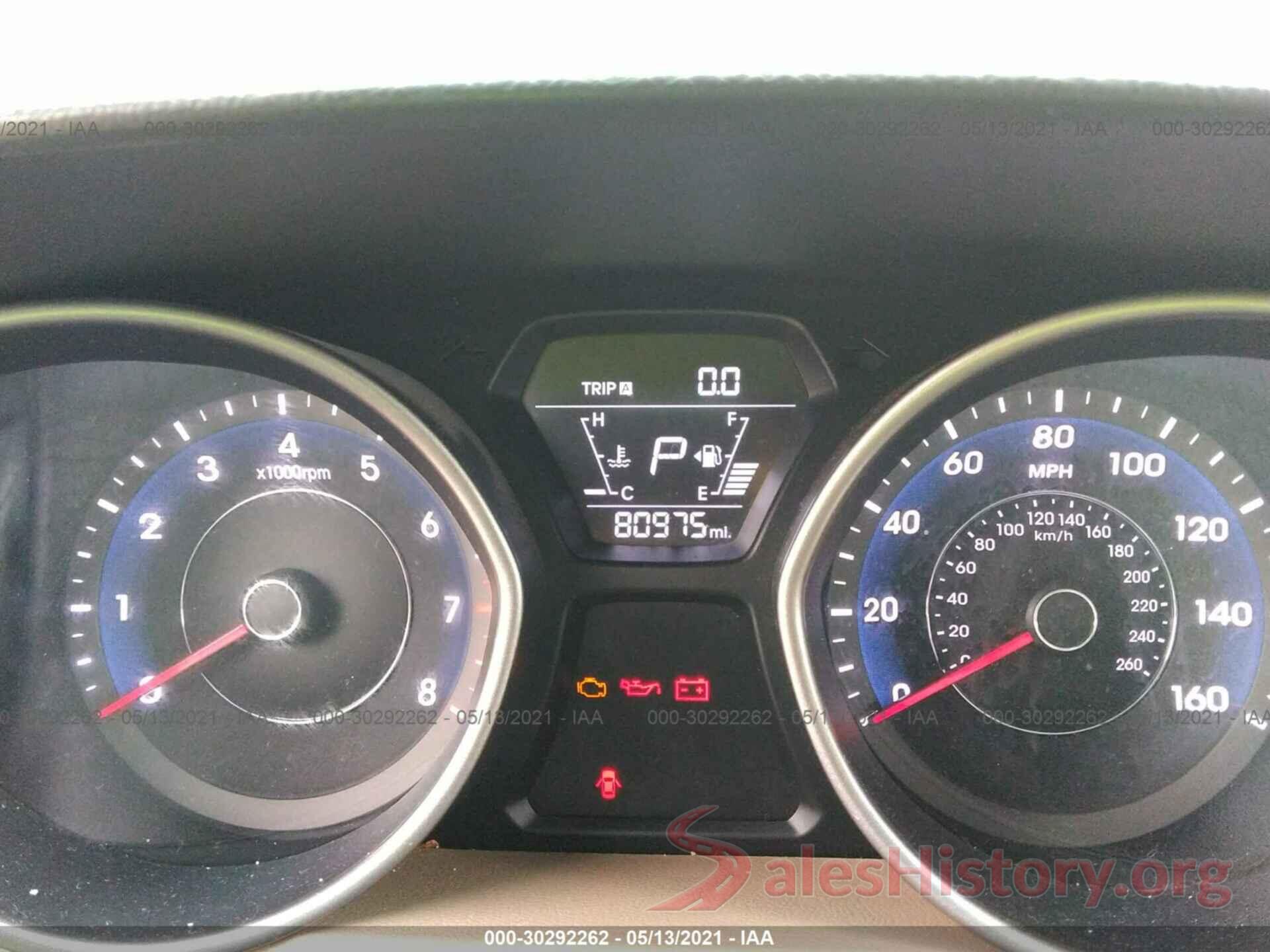 5NPDH4AE0GH724165 2016 HYUNDAI ELANTRA