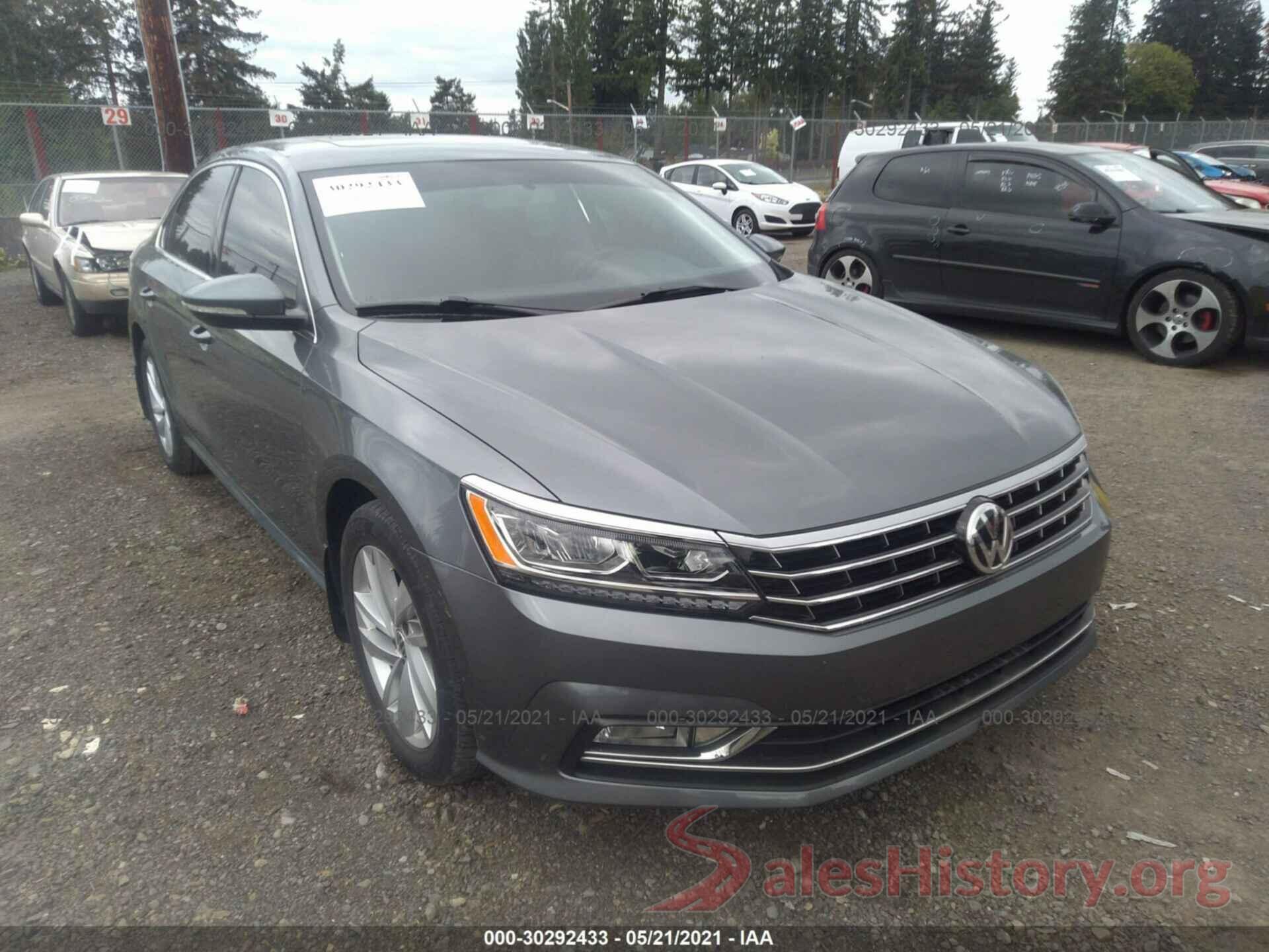 1VWBA7A31JC020567 2018 VOLKSWAGEN PASSAT