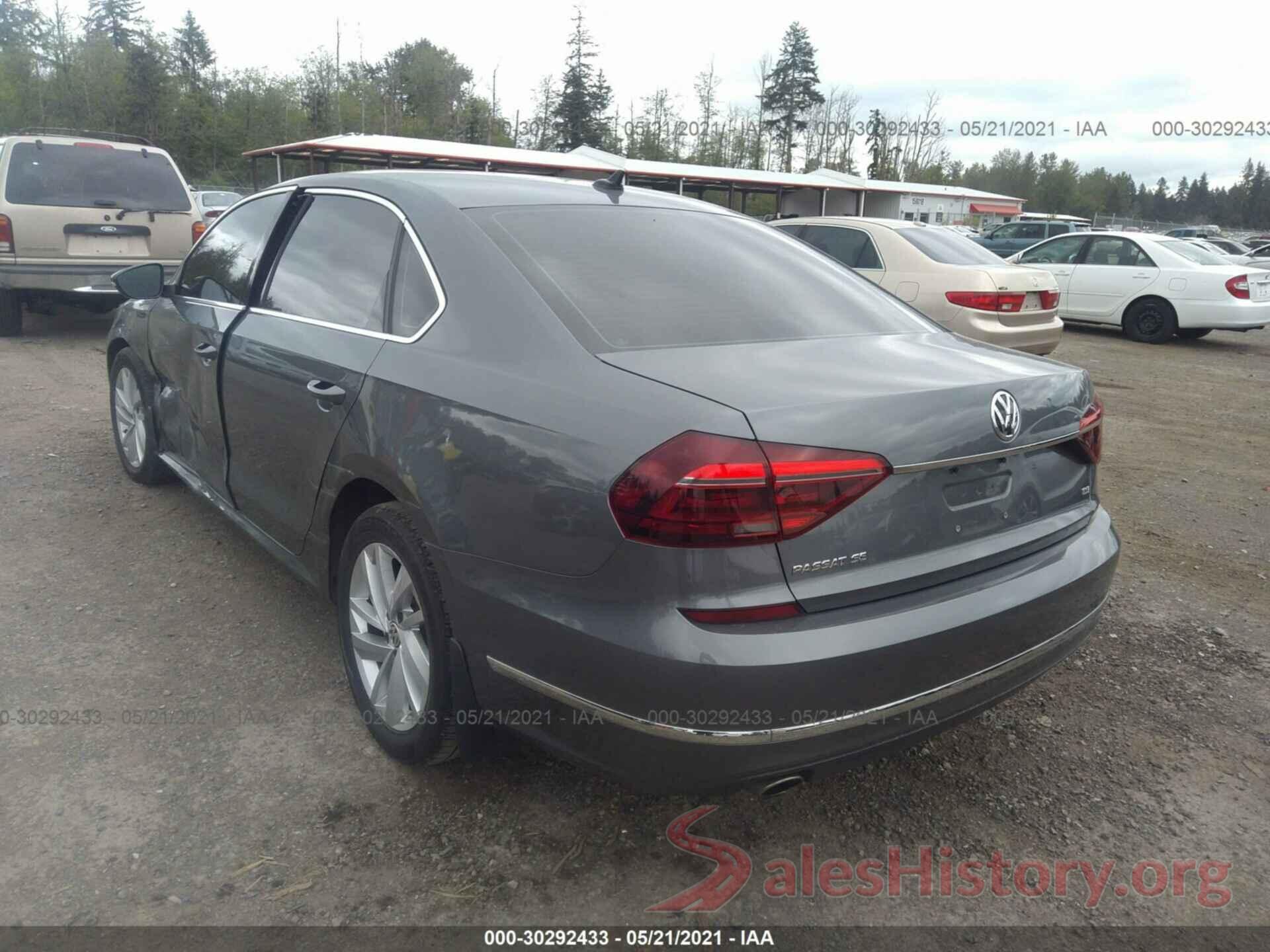 1VWBA7A31JC020567 2018 VOLKSWAGEN PASSAT