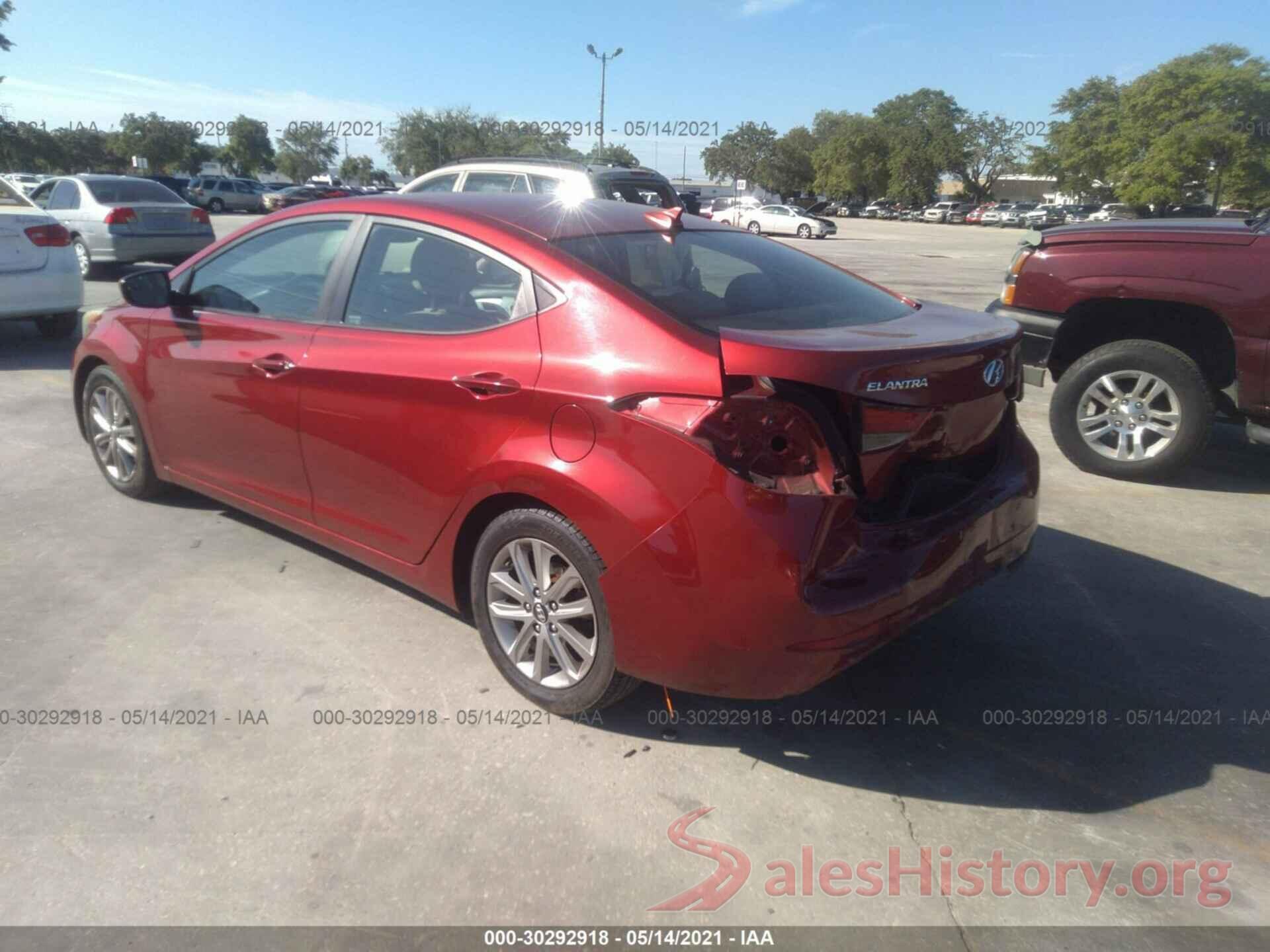 5NPDH4AEXGH683091 2016 HYUNDAI ELANTRA