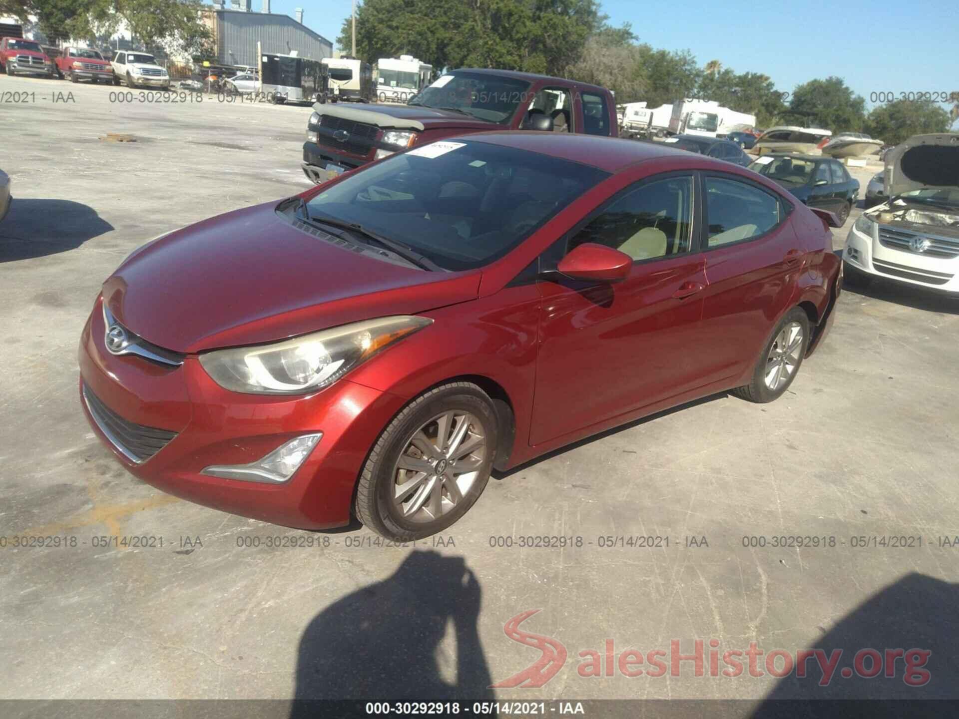 5NPDH4AEXGH683091 2016 HYUNDAI ELANTRA