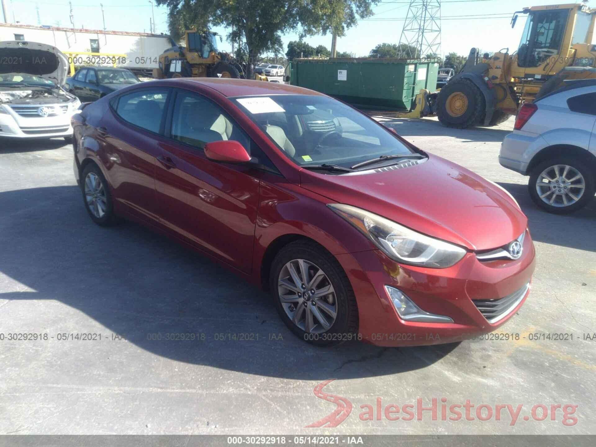 5NPDH4AEXGH683091 2016 HYUNDAI ELANTRA