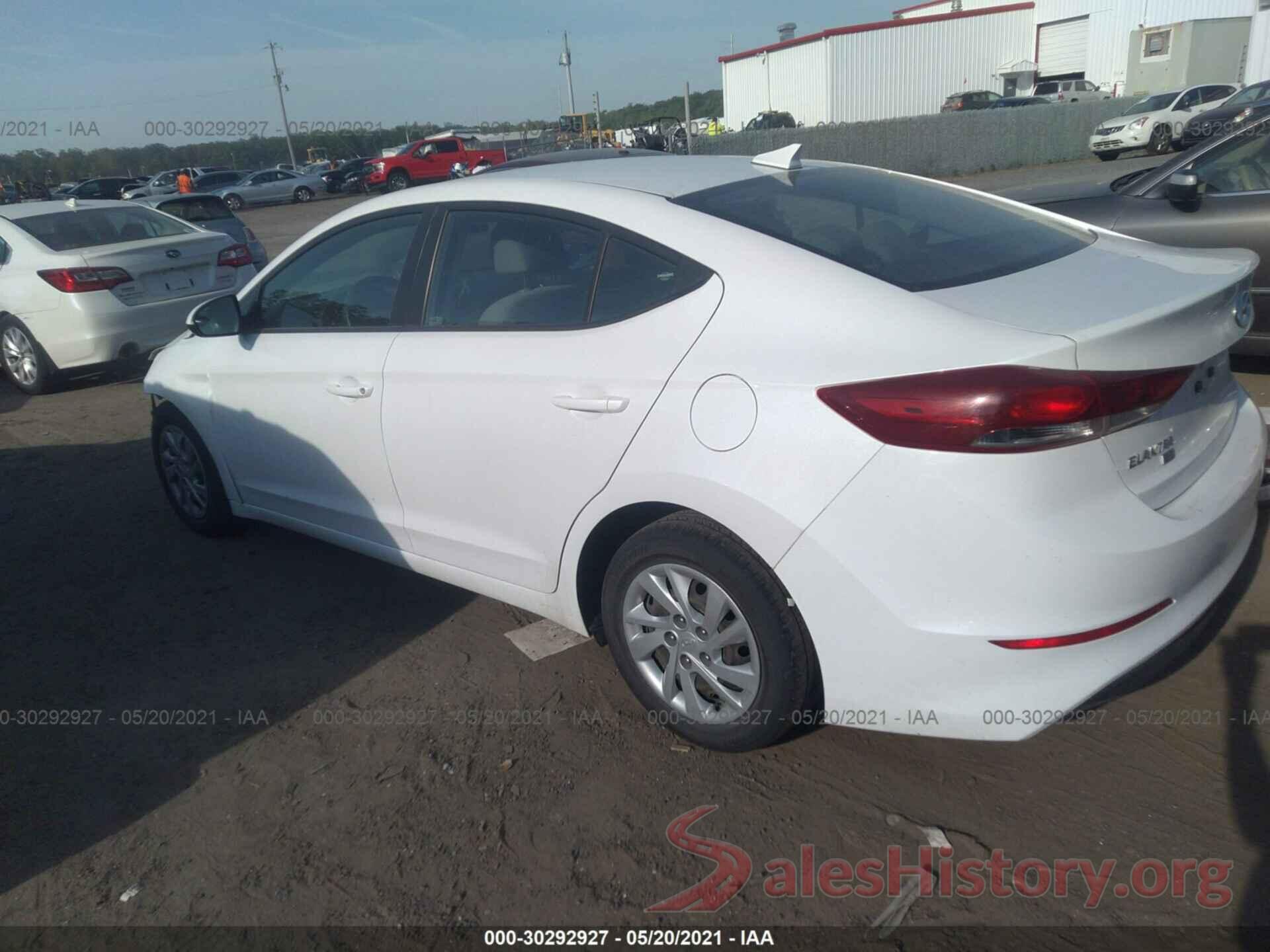 5NPD74LF6HH194455 2017 HYUNDAI ELANTRA