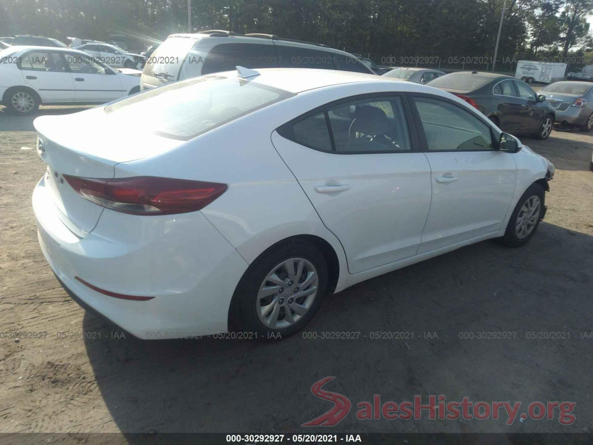 5NPD74LF6HH194455 2017 HYUNDAI ELANTRA