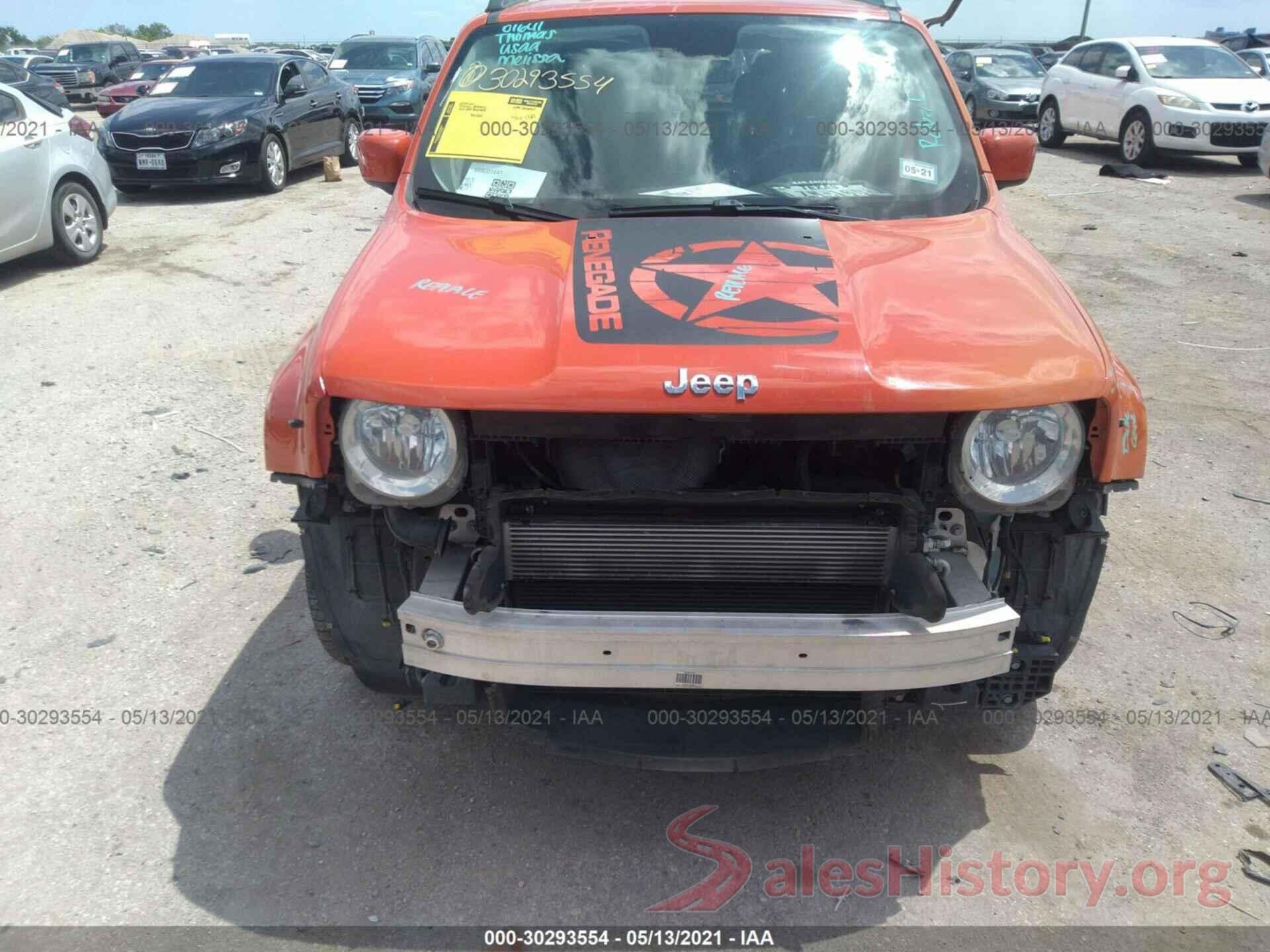 ZACCJABT7GPD60314 2016 JEEP RENEGADE