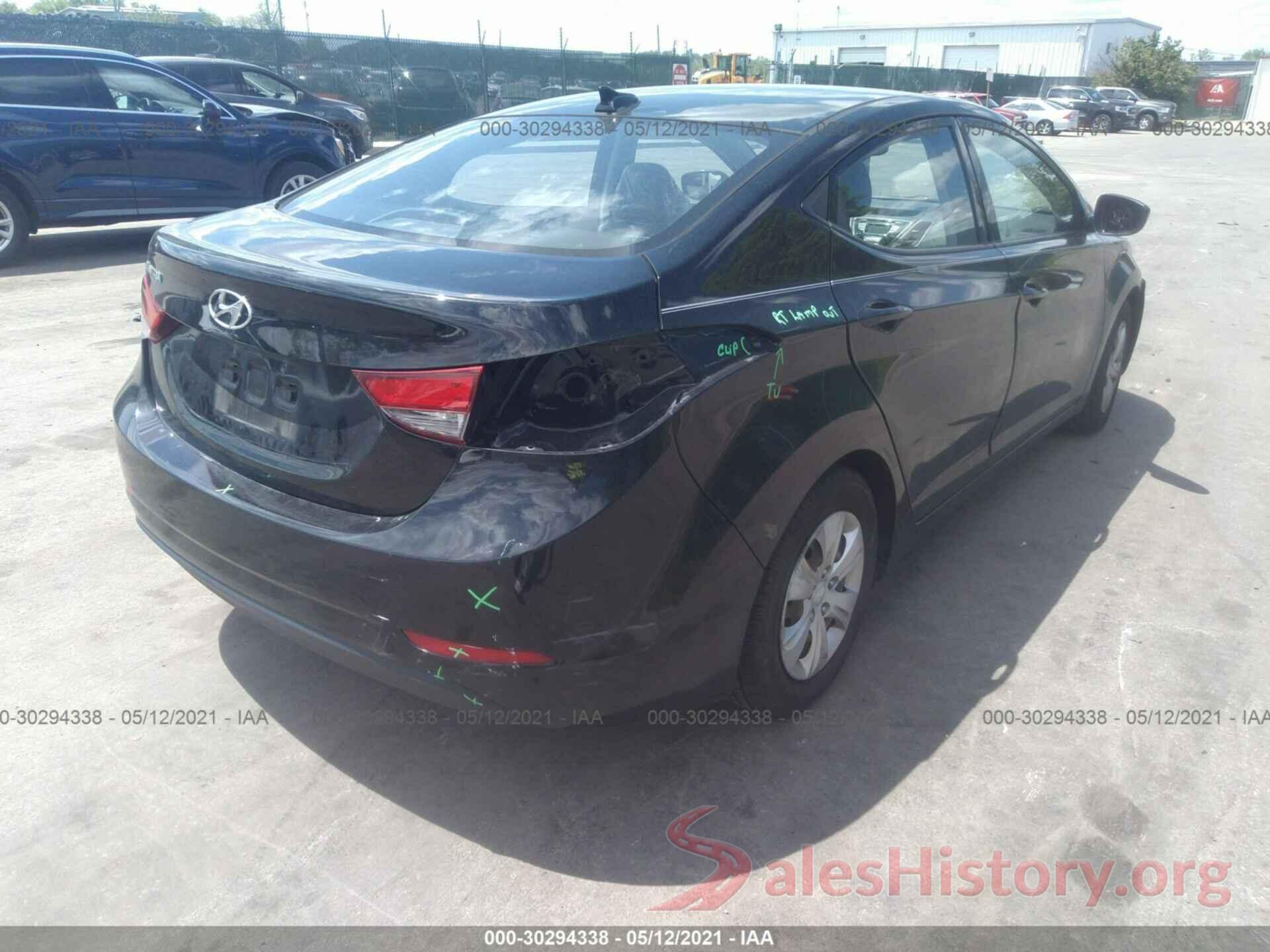 KMHDH4AE9GU601935 2016 HYUNDAI ELANTRA