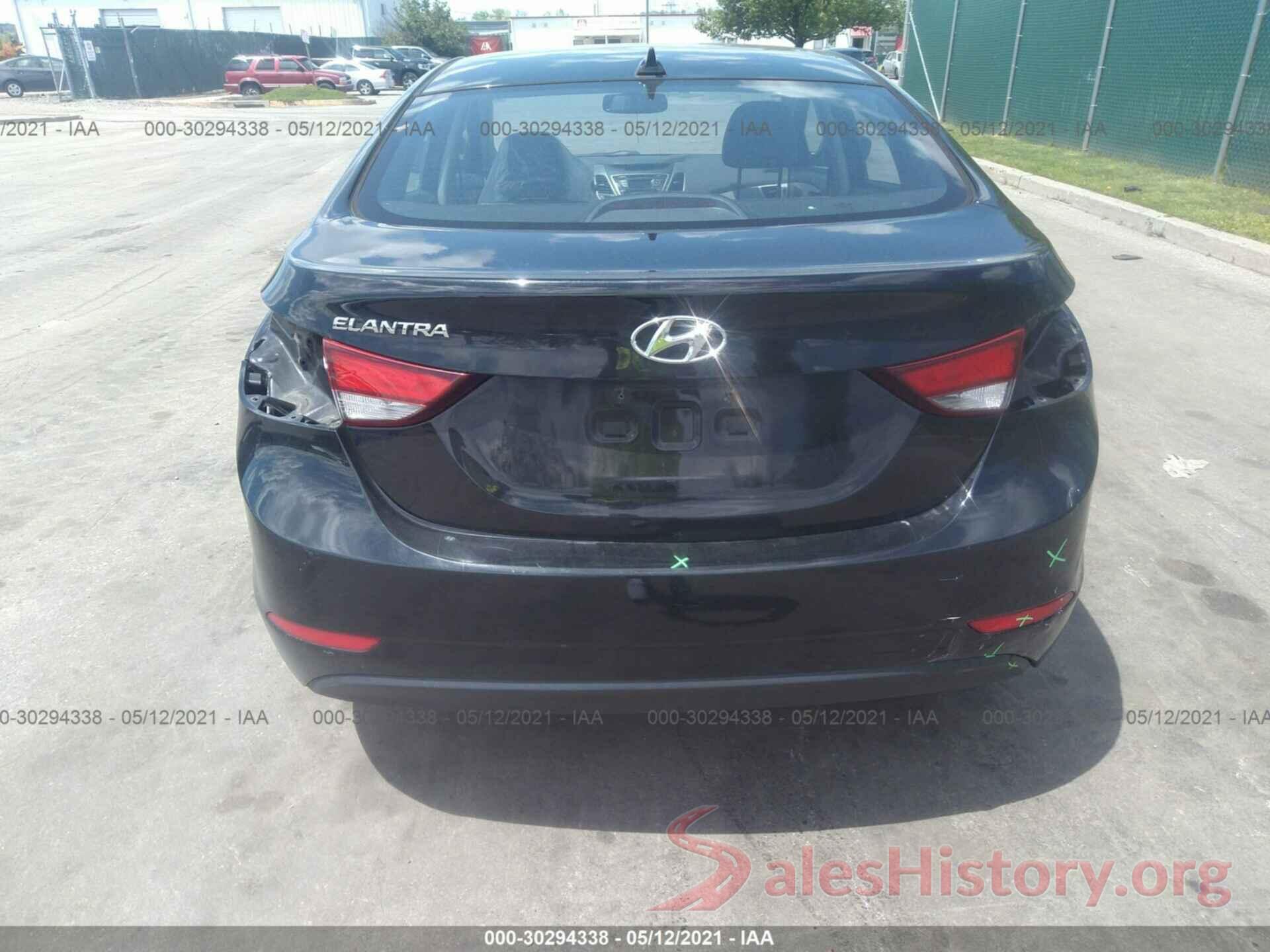 KMHDH4AE9GU601935 2016 HYUNDAI ELANTRA