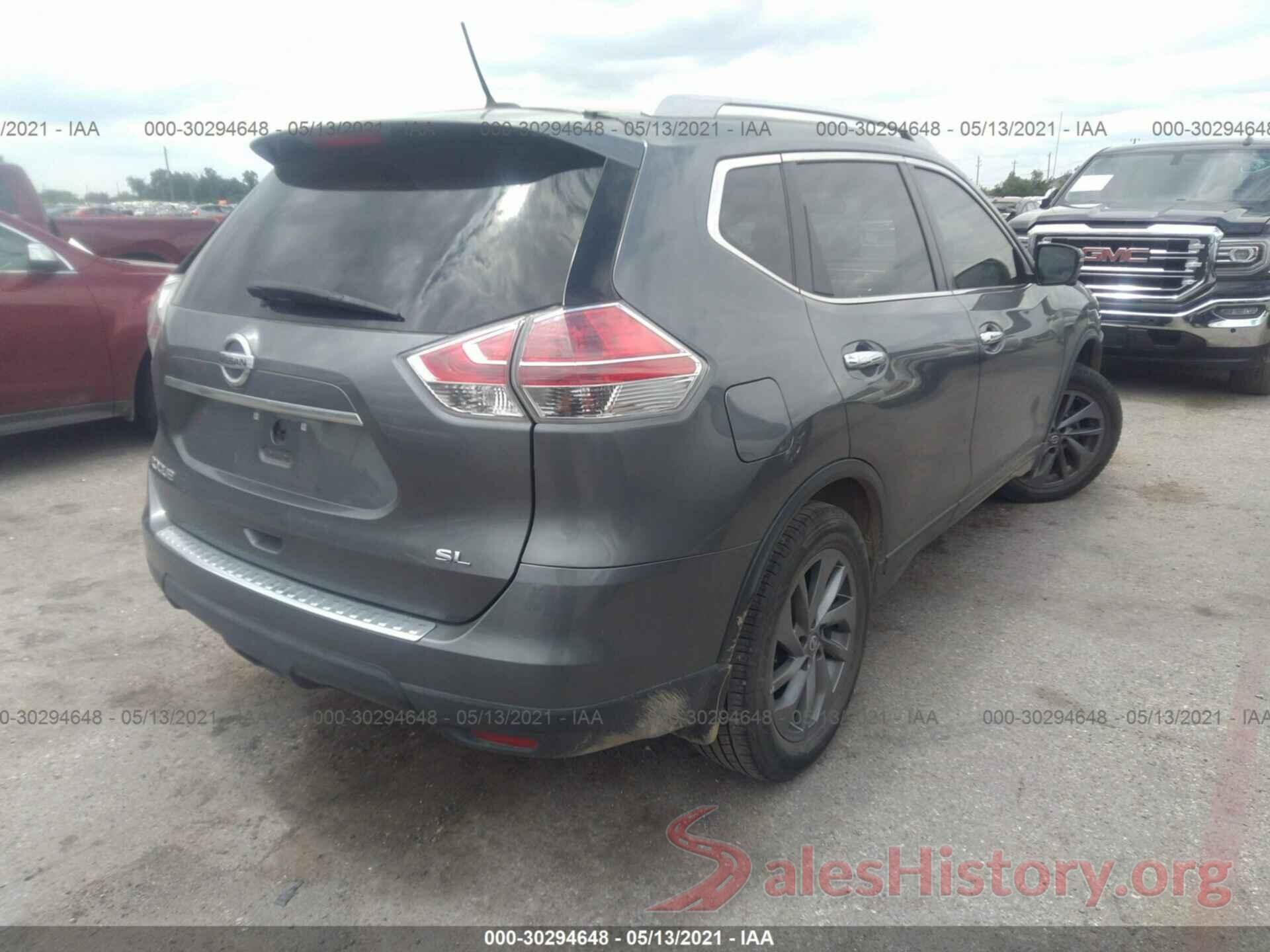 5N1AT2MT4GC745818 2016 NISSAN ROGUE