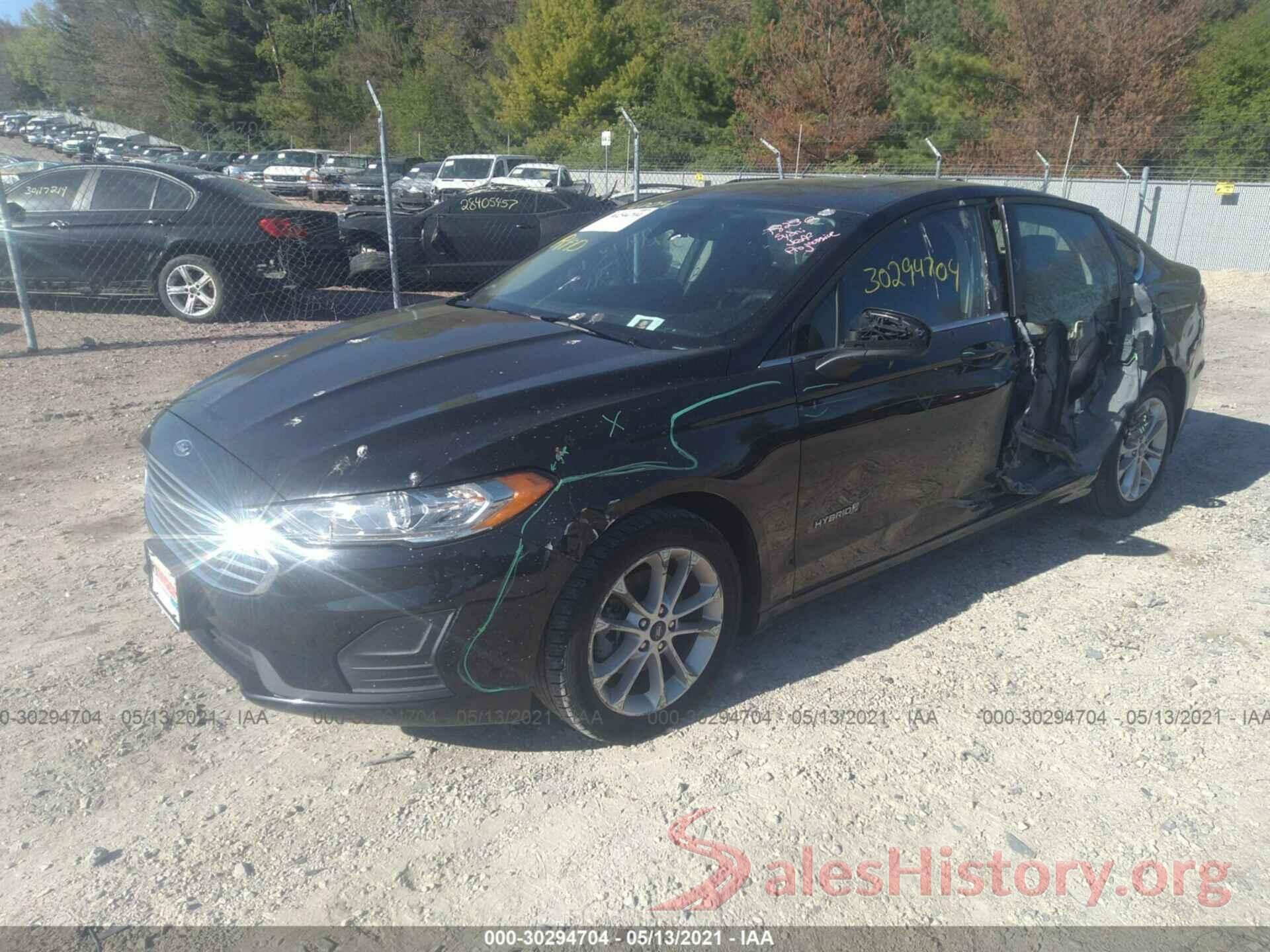 3FA6P0LU0KR120541 2019 FORD FUSION HYBRID