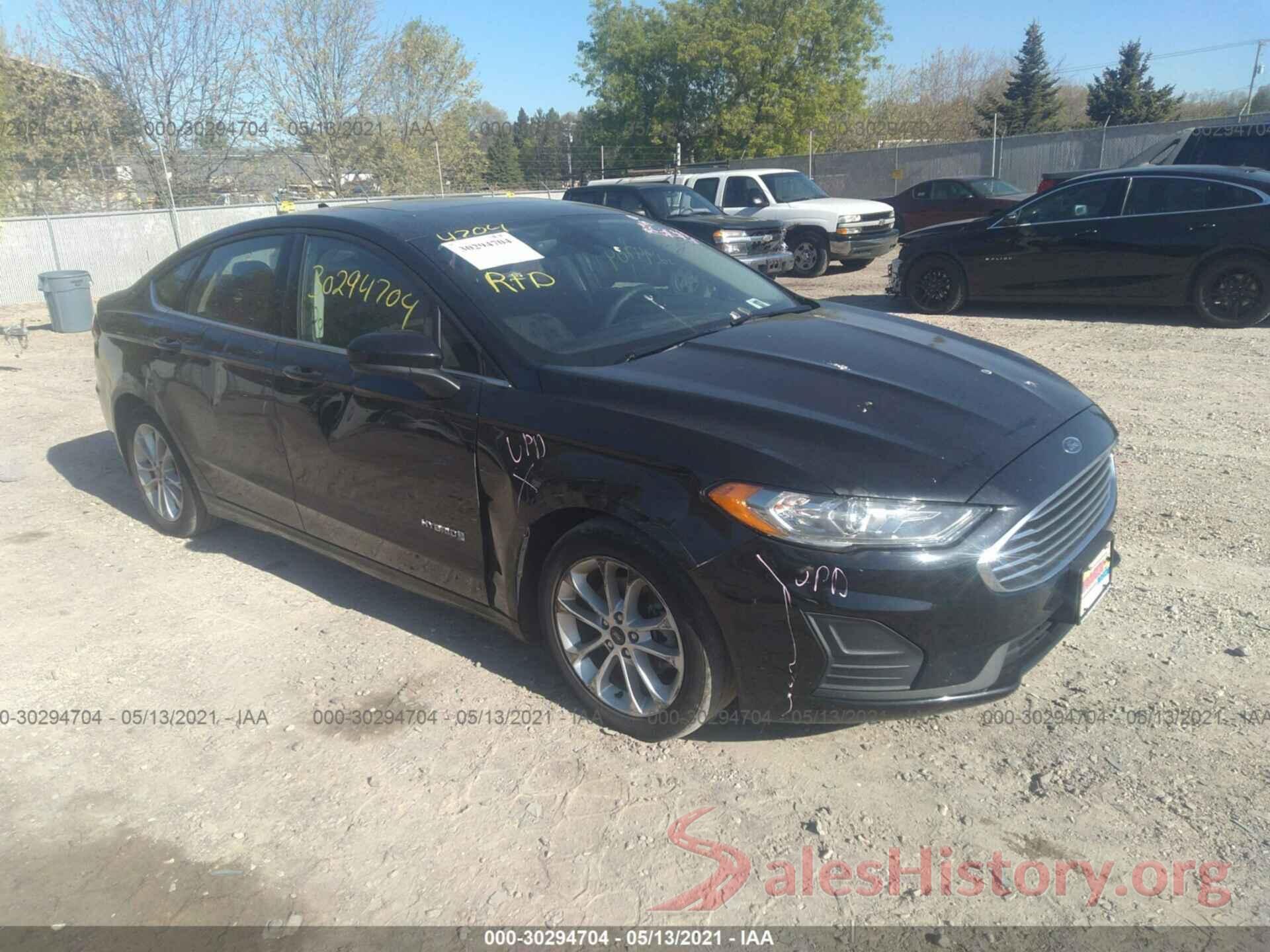 3FA6P0LU0KR120541 2019 FORD FUSION HYBRID