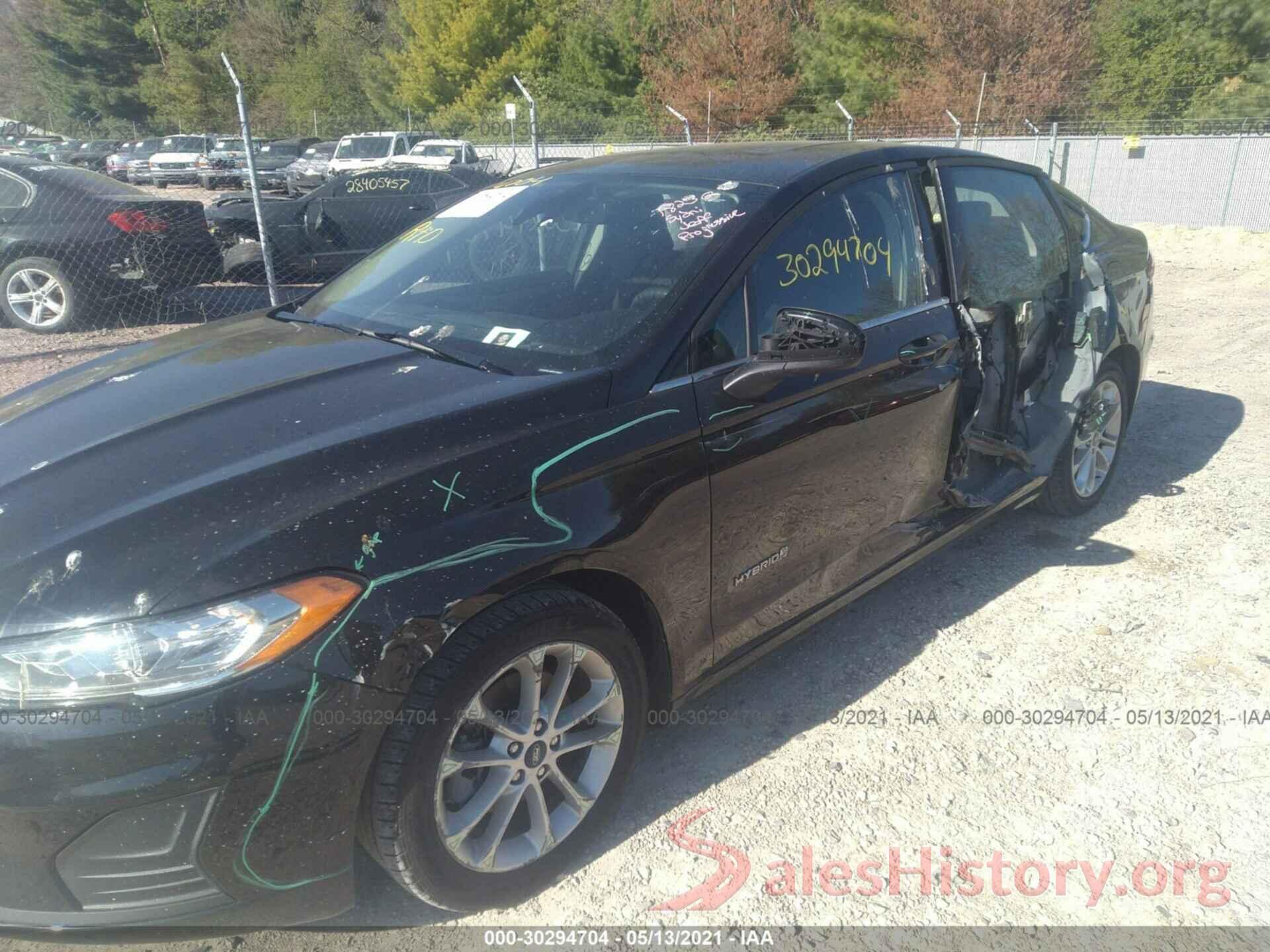 3FA6P0LU0KR120541 2019 FORD FUSION HYBRID