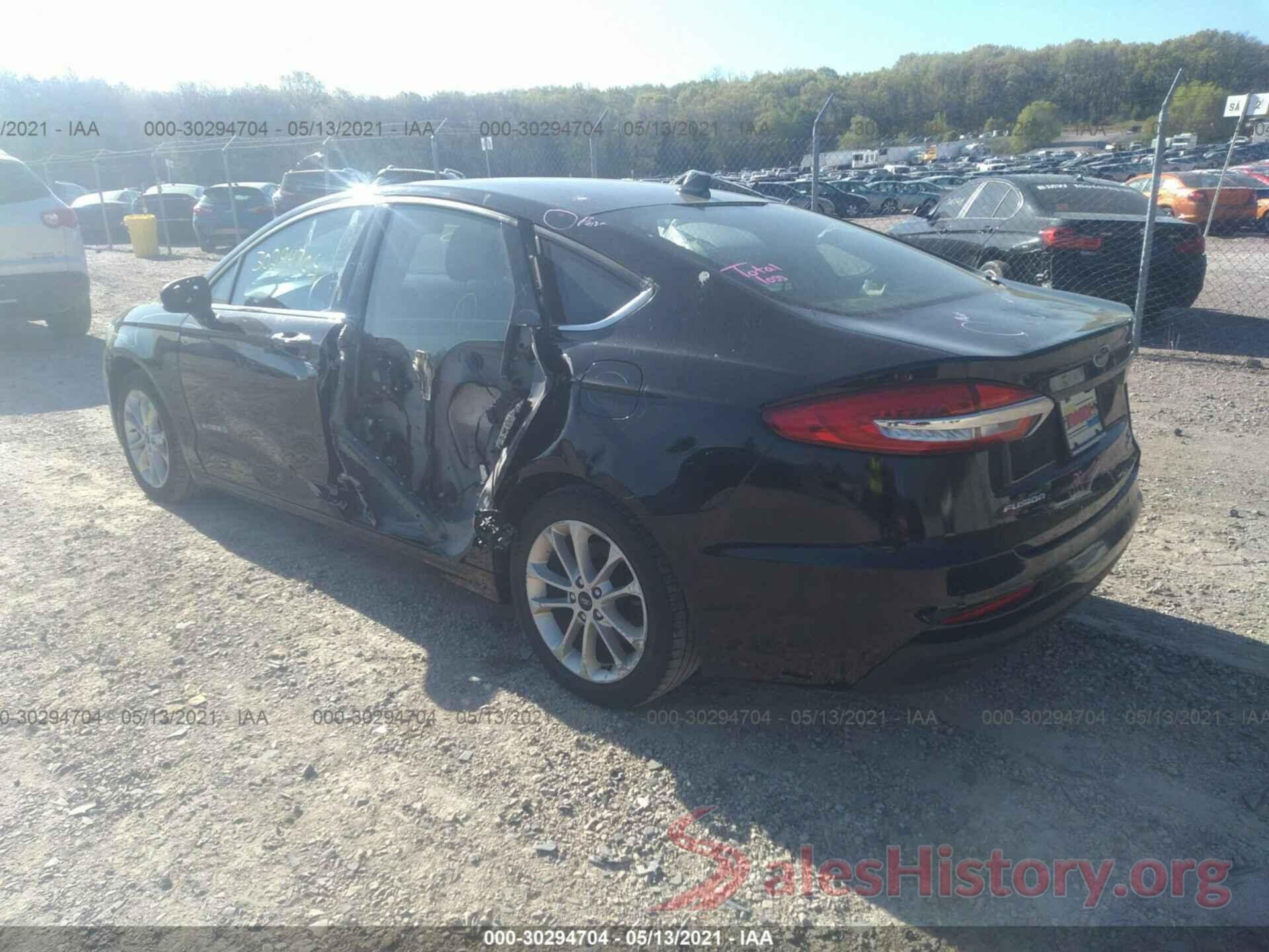 3FA6P0LU0KR120541 2019 FORD FUSION HYBRID