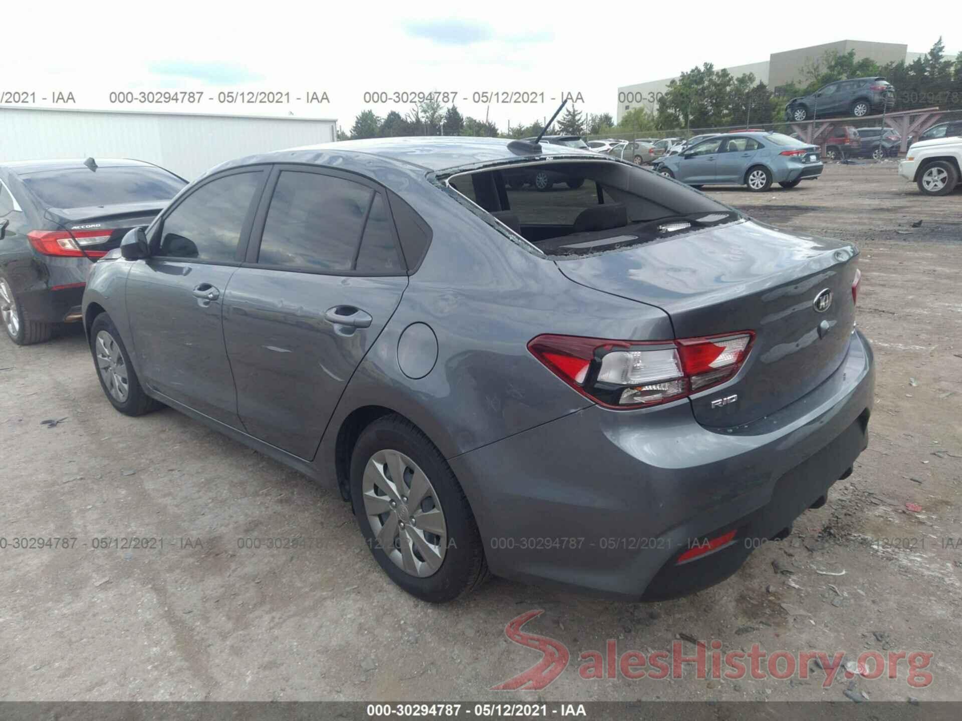 3KPA24AD6LE337744 2020 KIA RIO