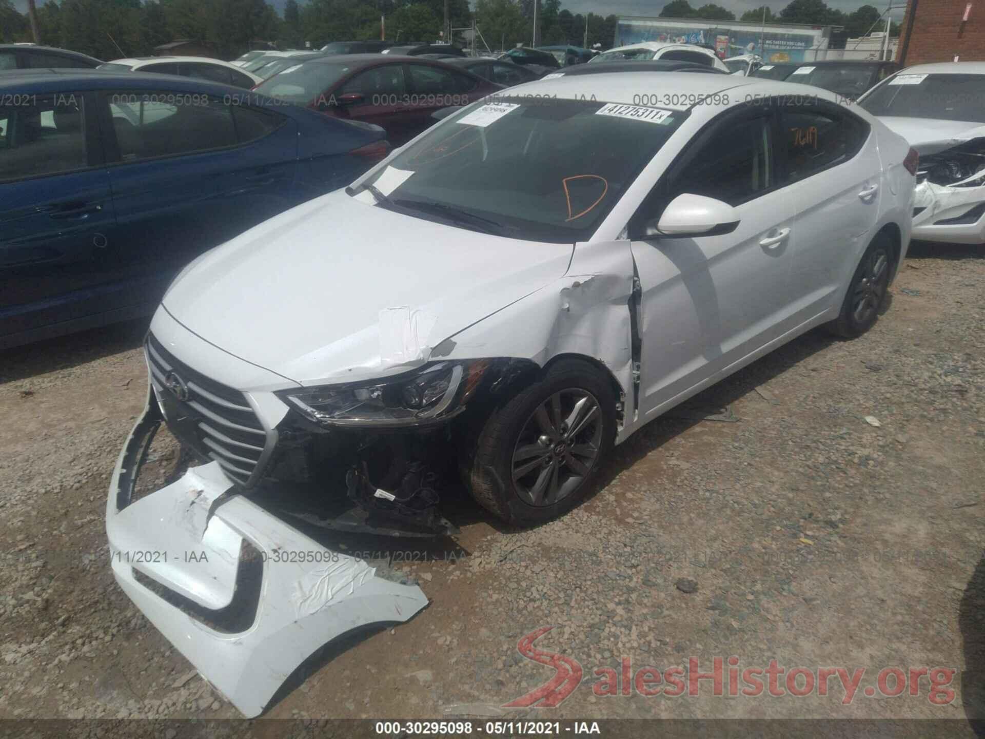 5NPD84LF7JH226249 2018 HYUNDAI ELANTRA