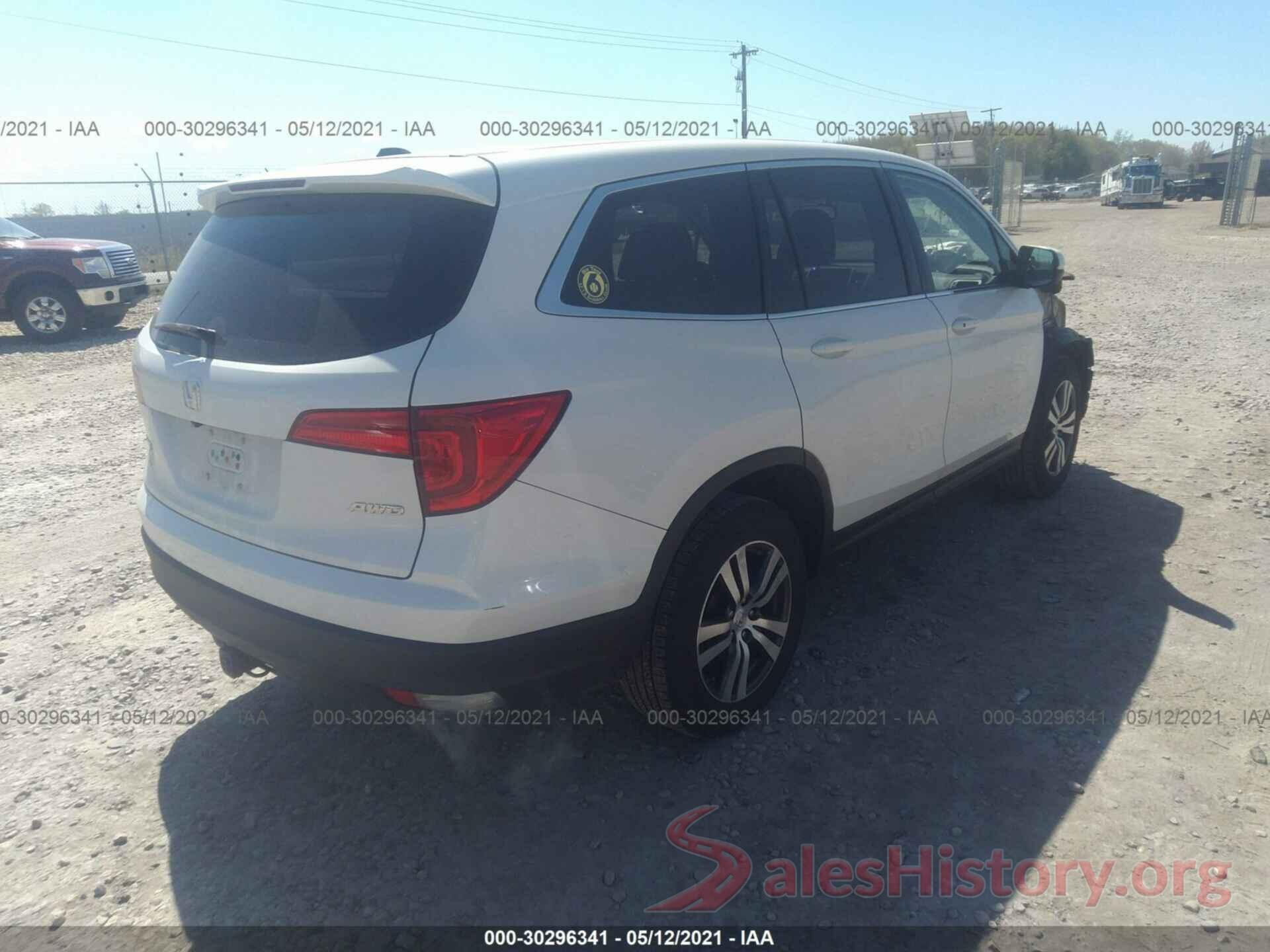 5FNYF6H82GB052451 2016 HONDA PILOT