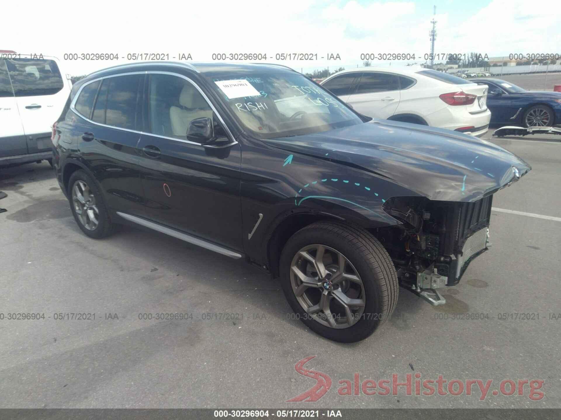 5UXTY3C07L9D36782 2020 BMW X3