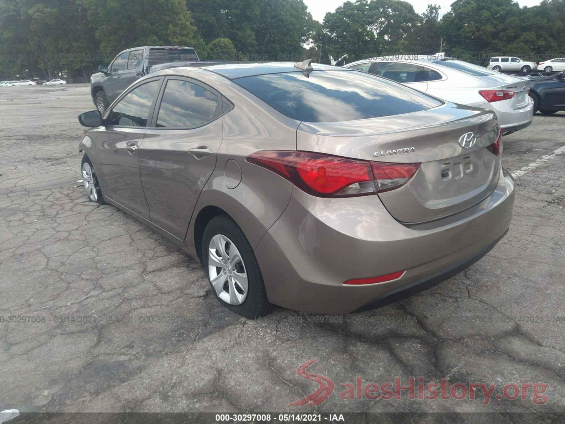 5NPDH4AE0GH787704 2016 HYUNDAI ELANTRA