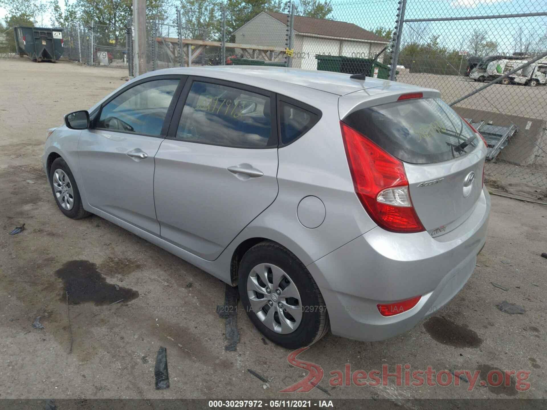 KMHCT5AE2GU274858 2016 HYUNDAI ACCENT