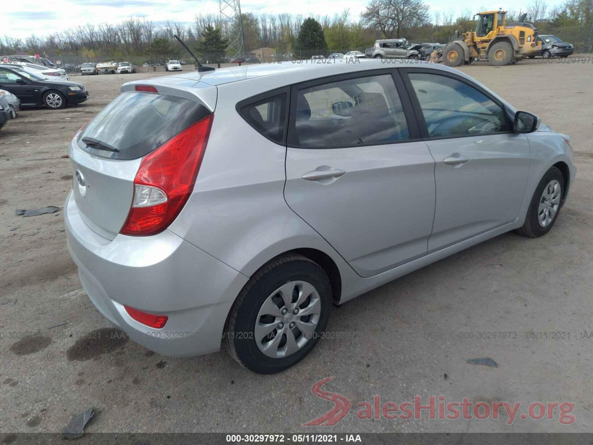 KMHCT5AE2GU274858 2016 HYUNDAI ACCENT