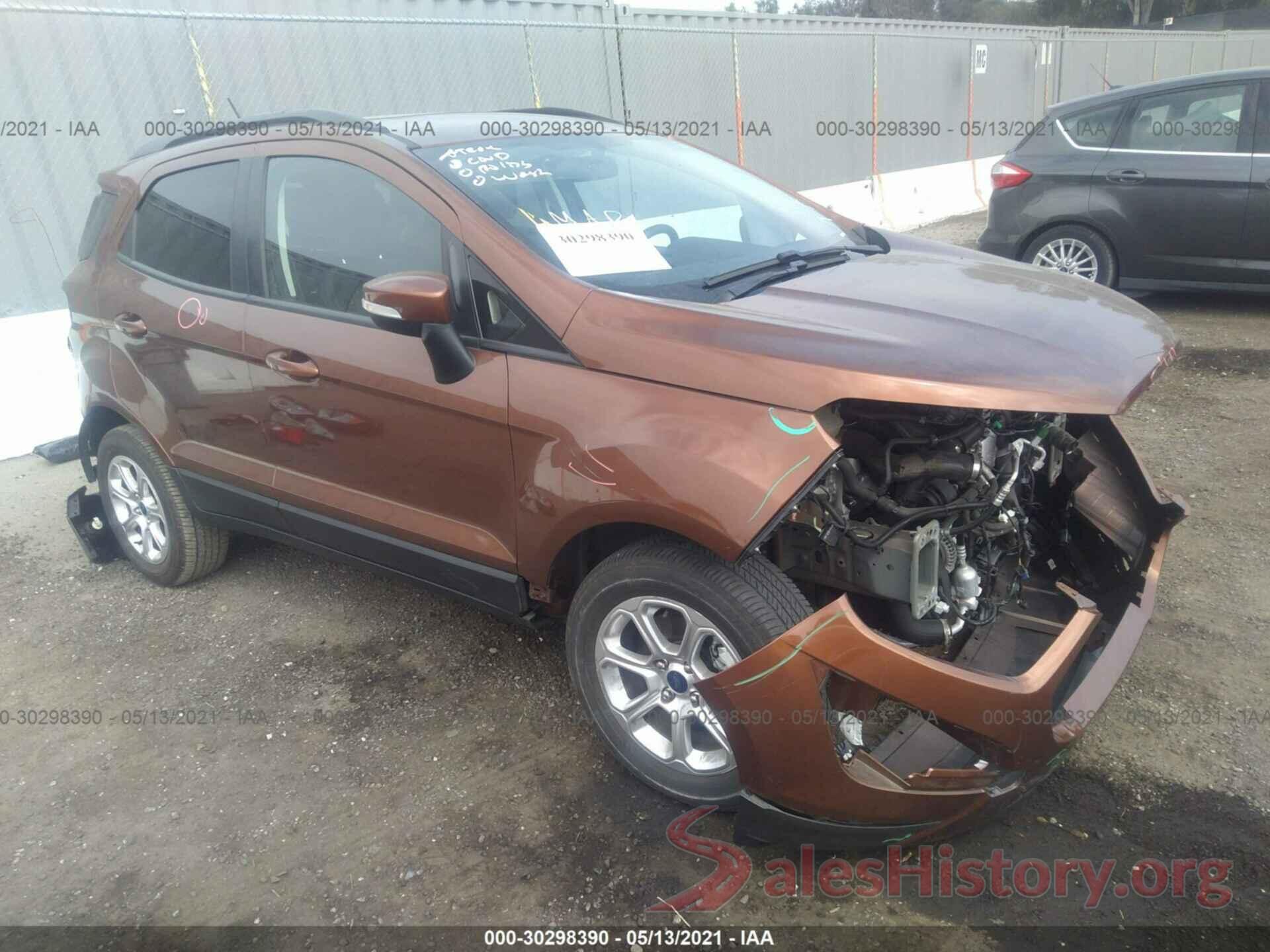 MAJ3S2GE7KC274131 2019 FORD ECOSPORT