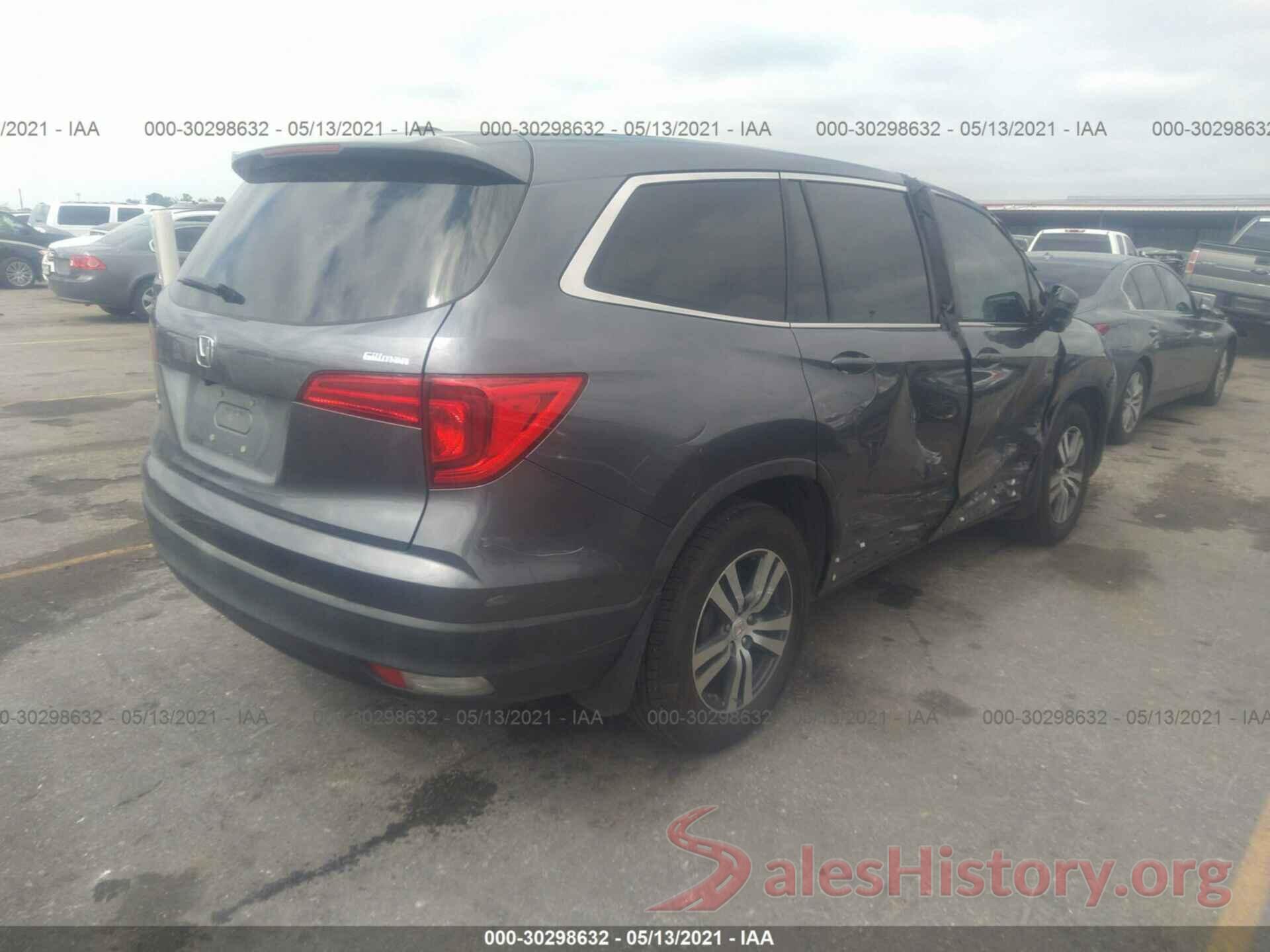 5FNYF5H54GB012372 2016 HONDA PILOT