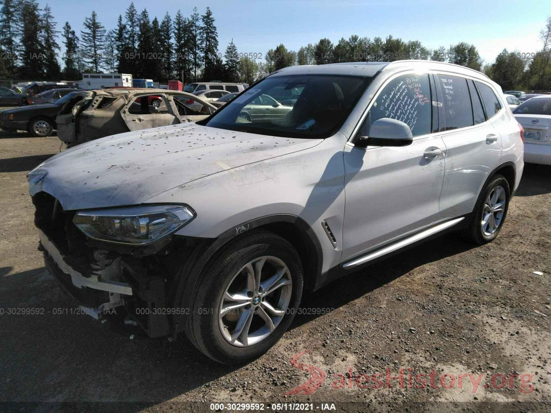 5UXTY3C09L9B70247 2020 BMW X3