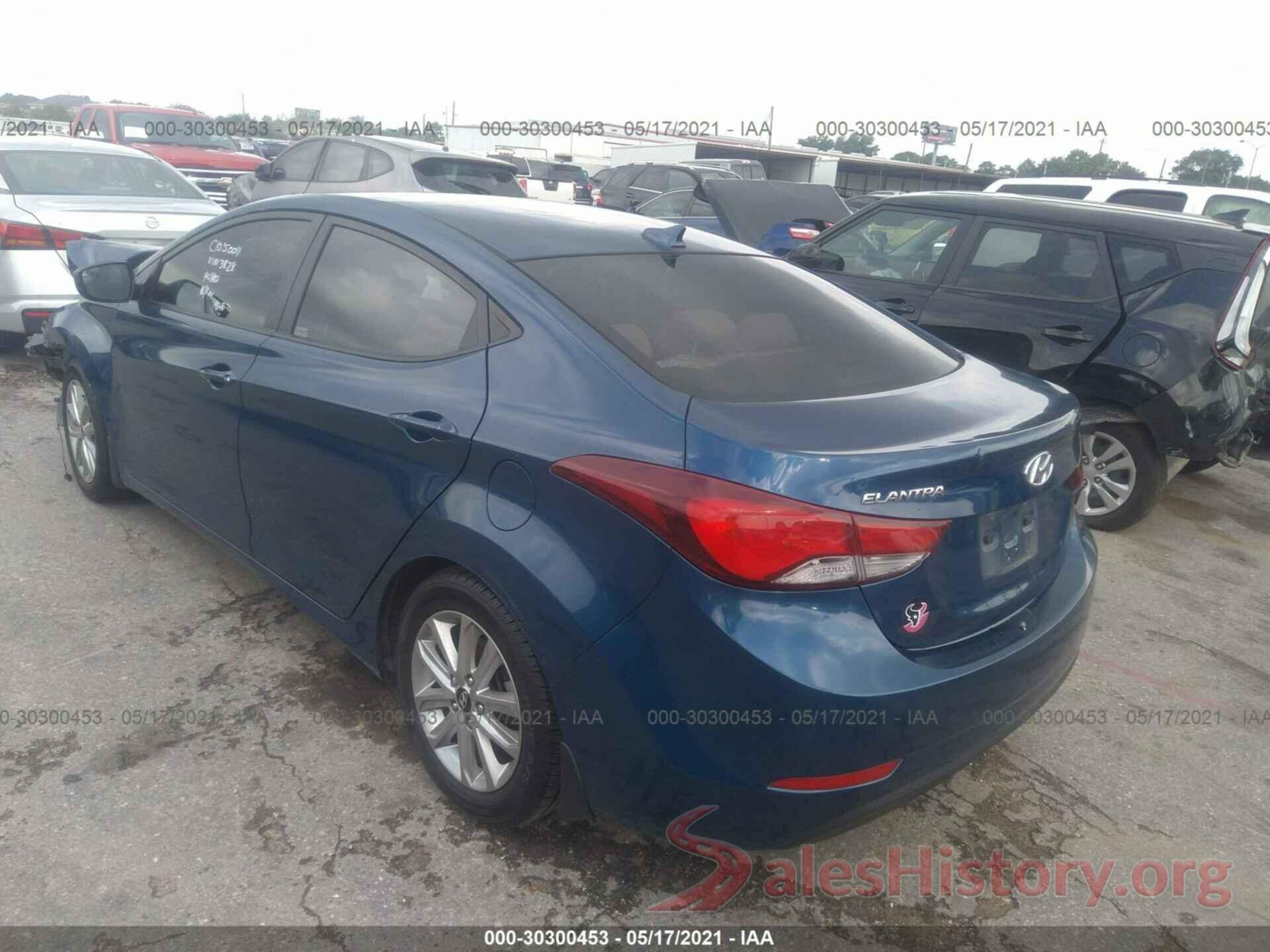 KMHDH4AE2GU543828 2016 HYUNDAI ELANTRA