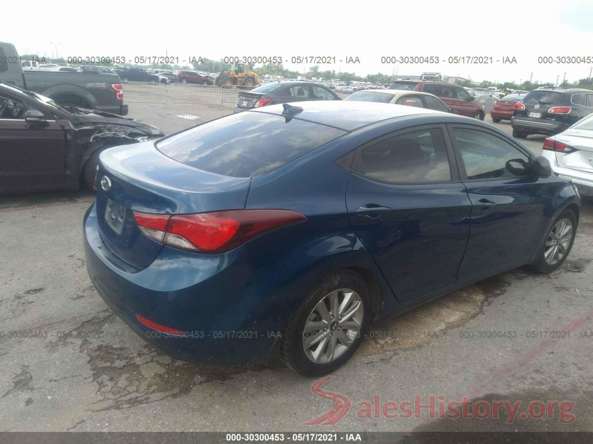 KMHDH4AE2GU543828 2016 HYUNDAI ELANTRA